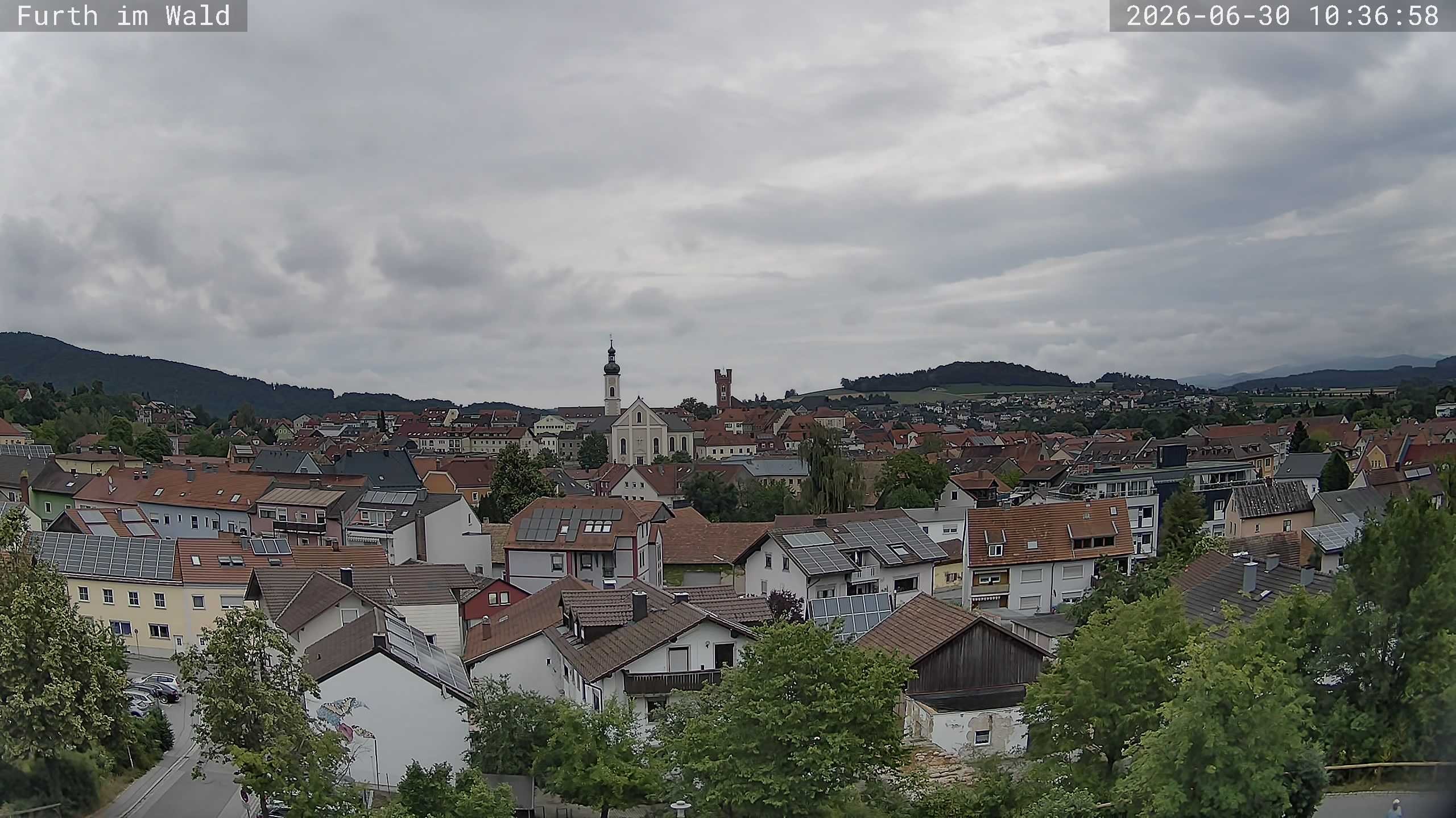 Archived image Webcam City of Furth im Wald