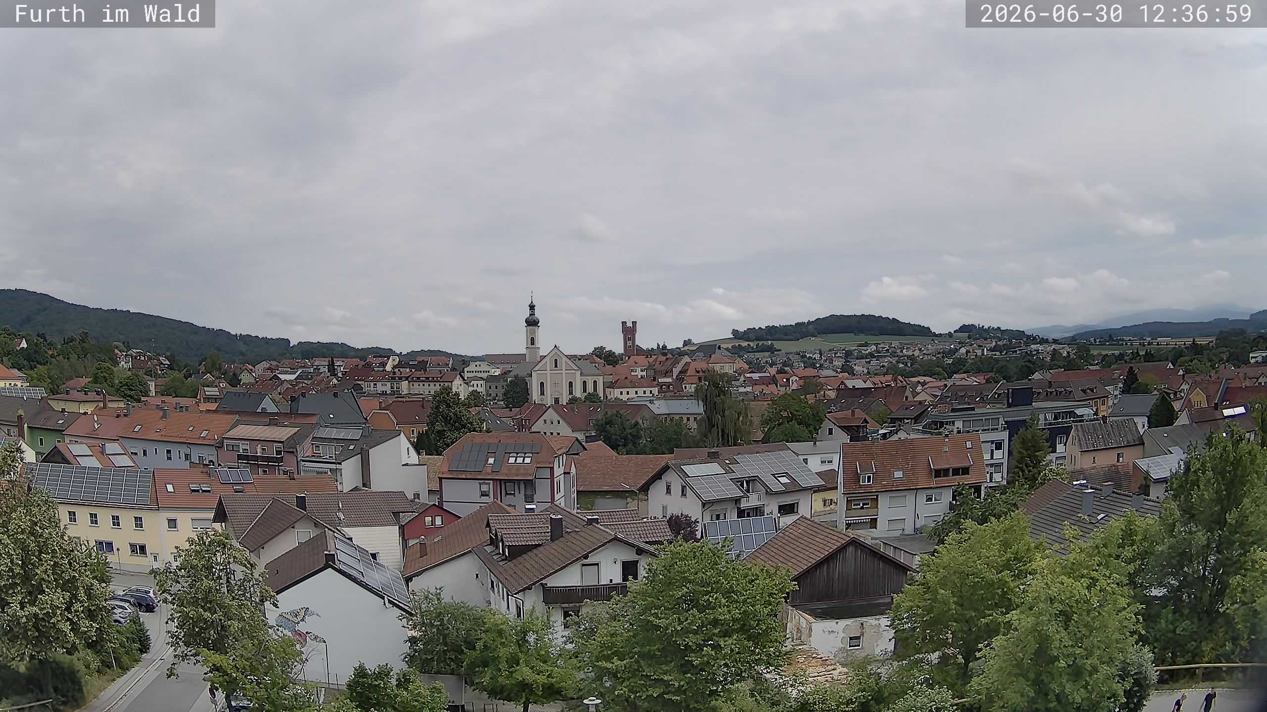 Archived image Webcam City of Furth im Wald