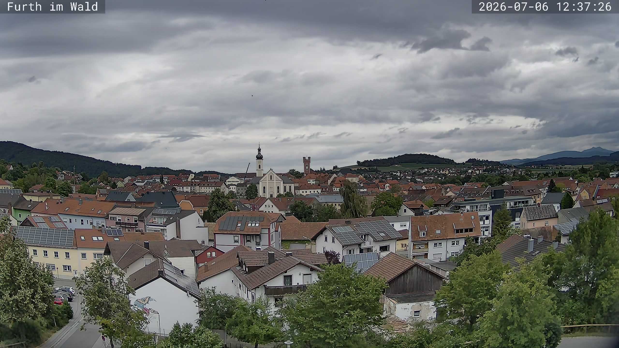 Archived image Webcam City of Furth im Wald