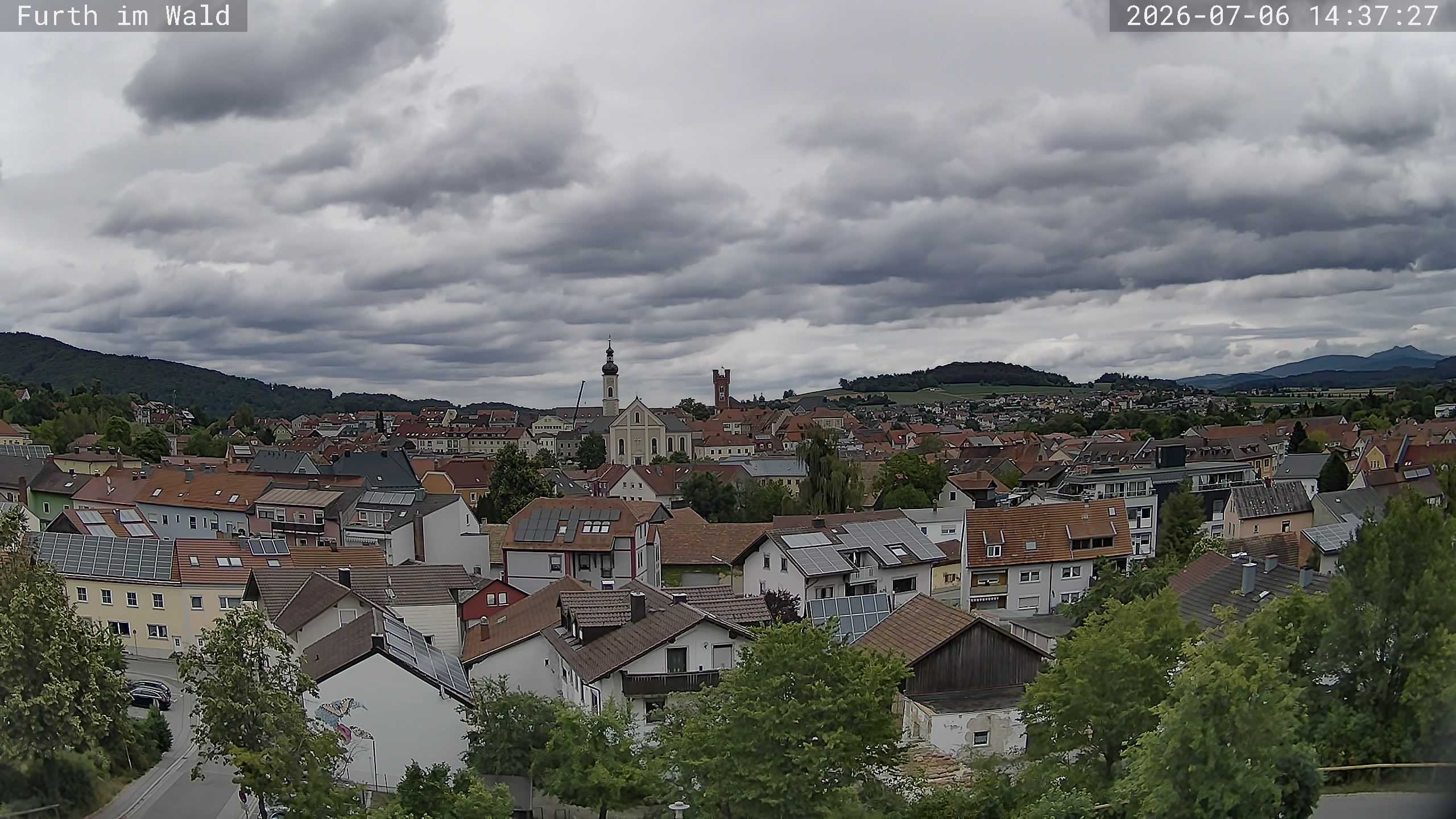 Archived image Webcam City of Furth im Wald