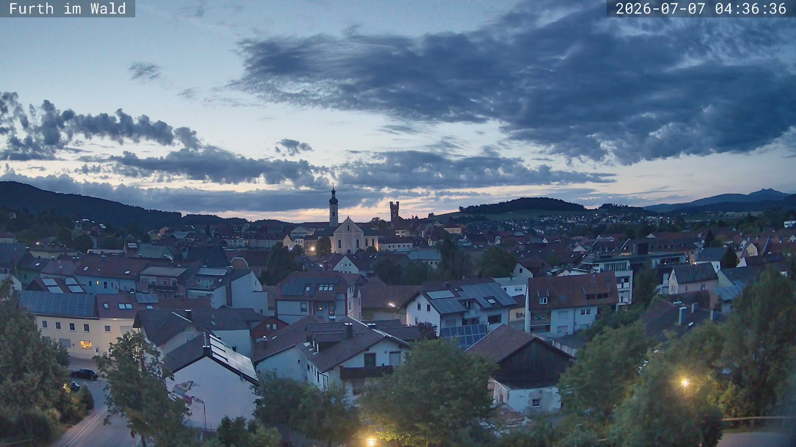 Archived image Webcam City of Furth im Wald
