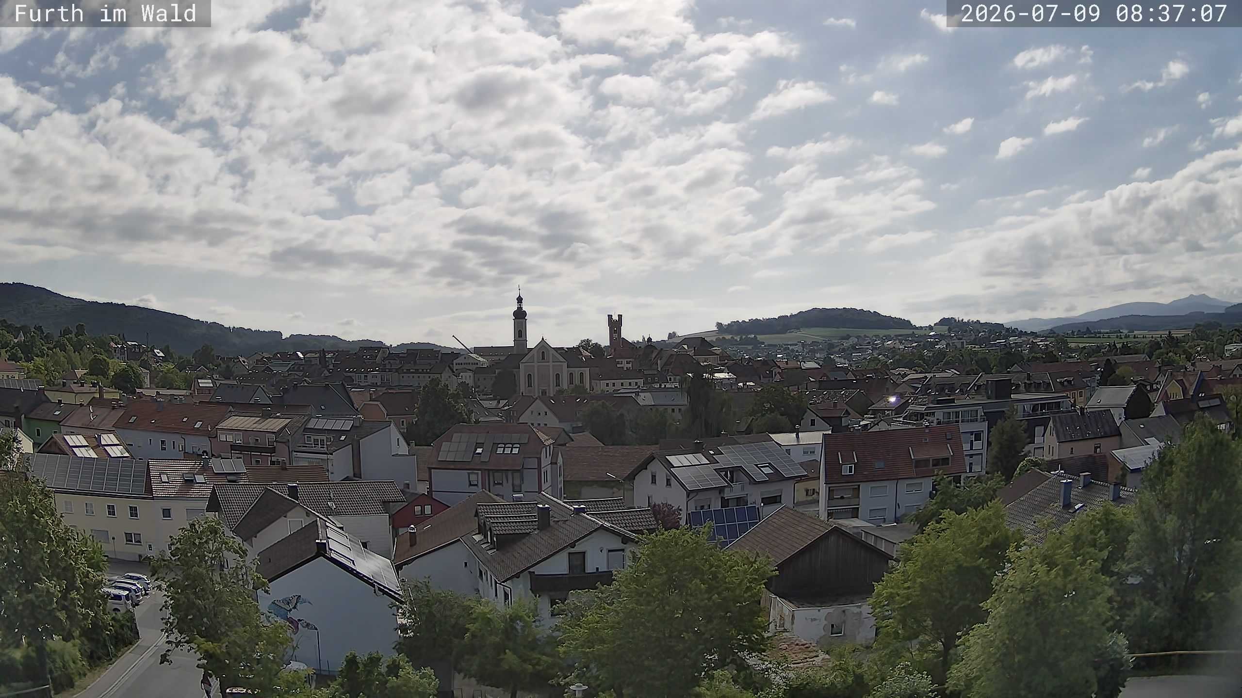 Archived image Webcam City of Furth im Wald