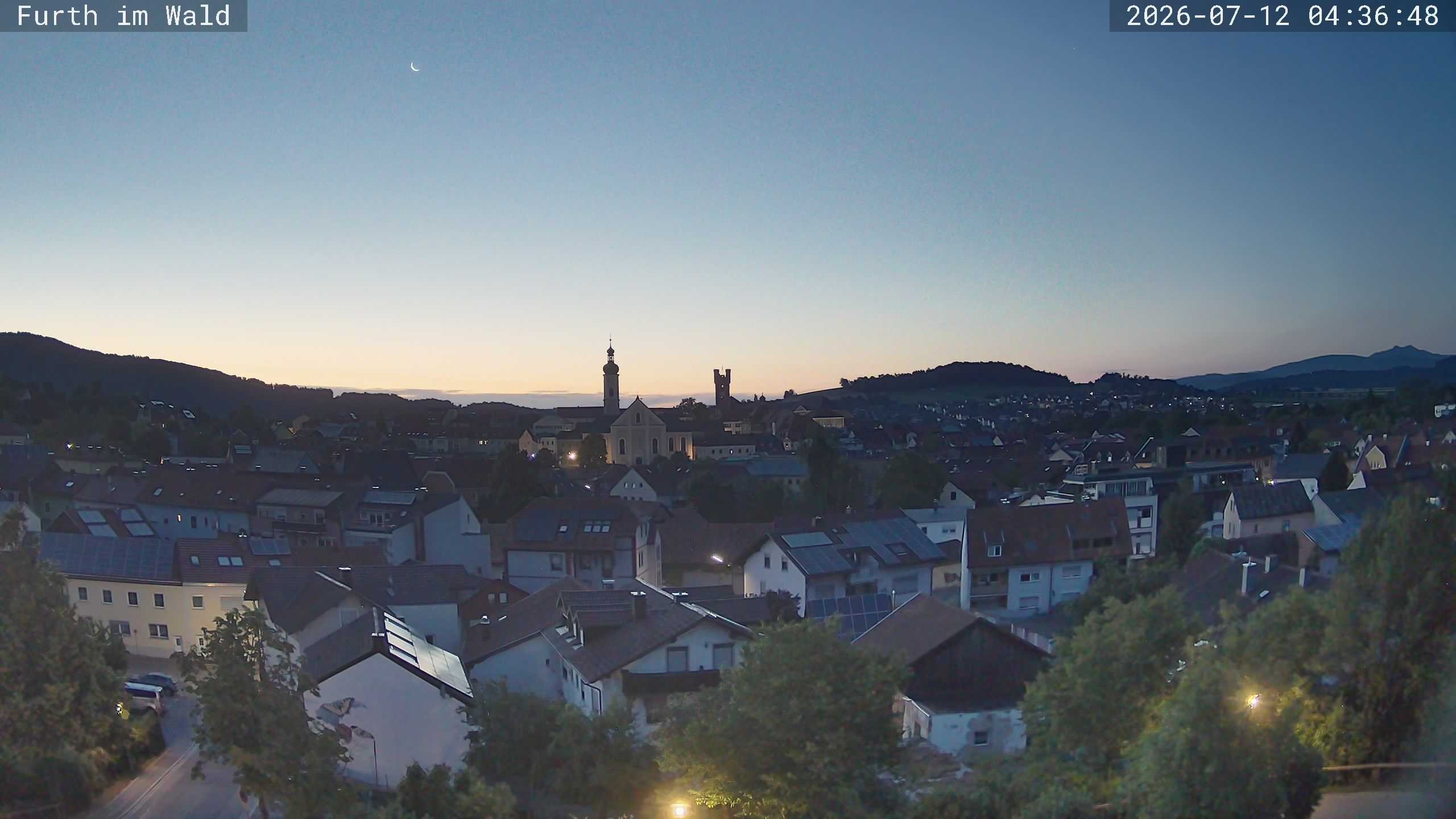 Archived image Webcam City of Furth im Wald