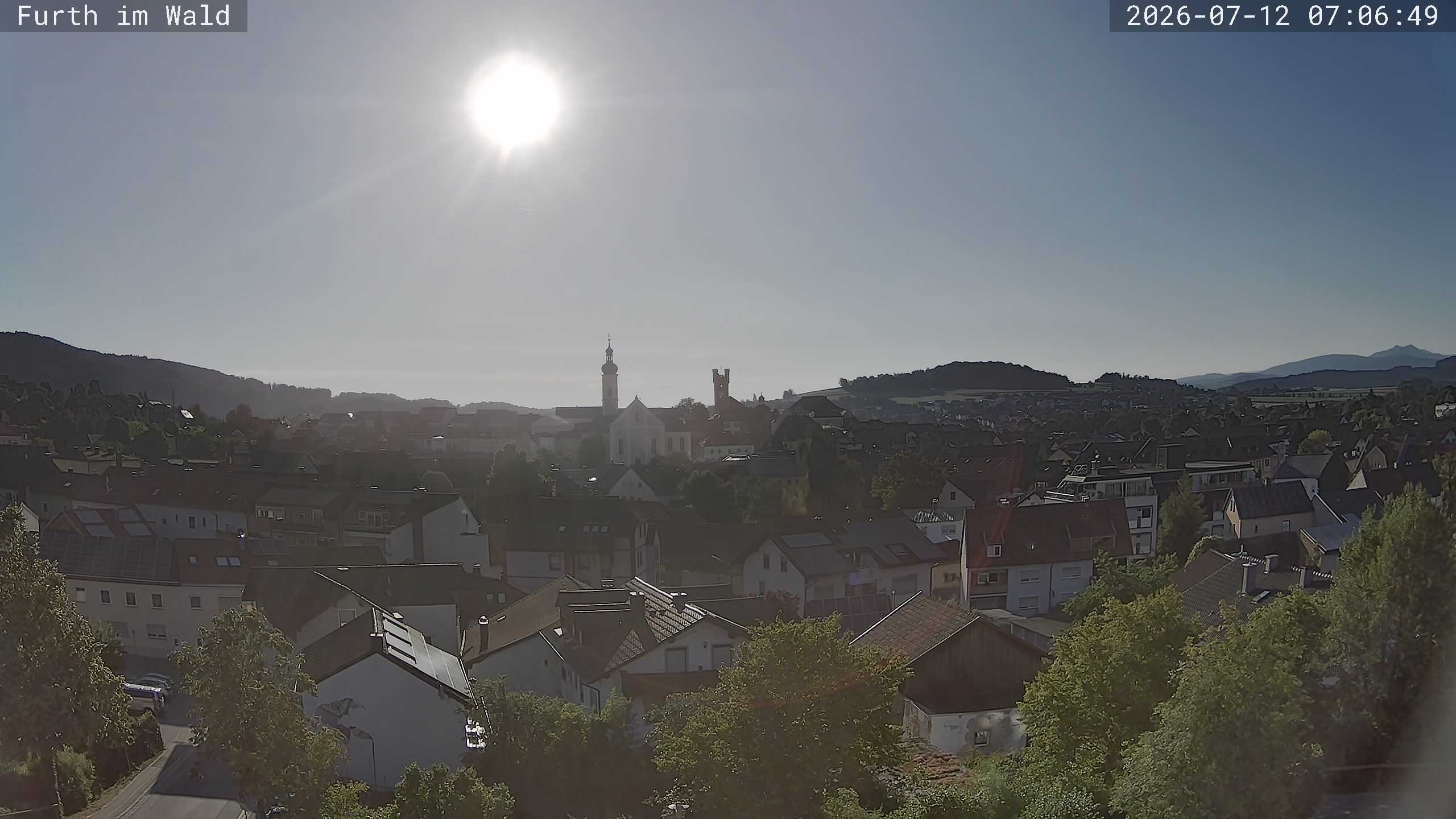 Archived image Webcam City of Furth im Wald