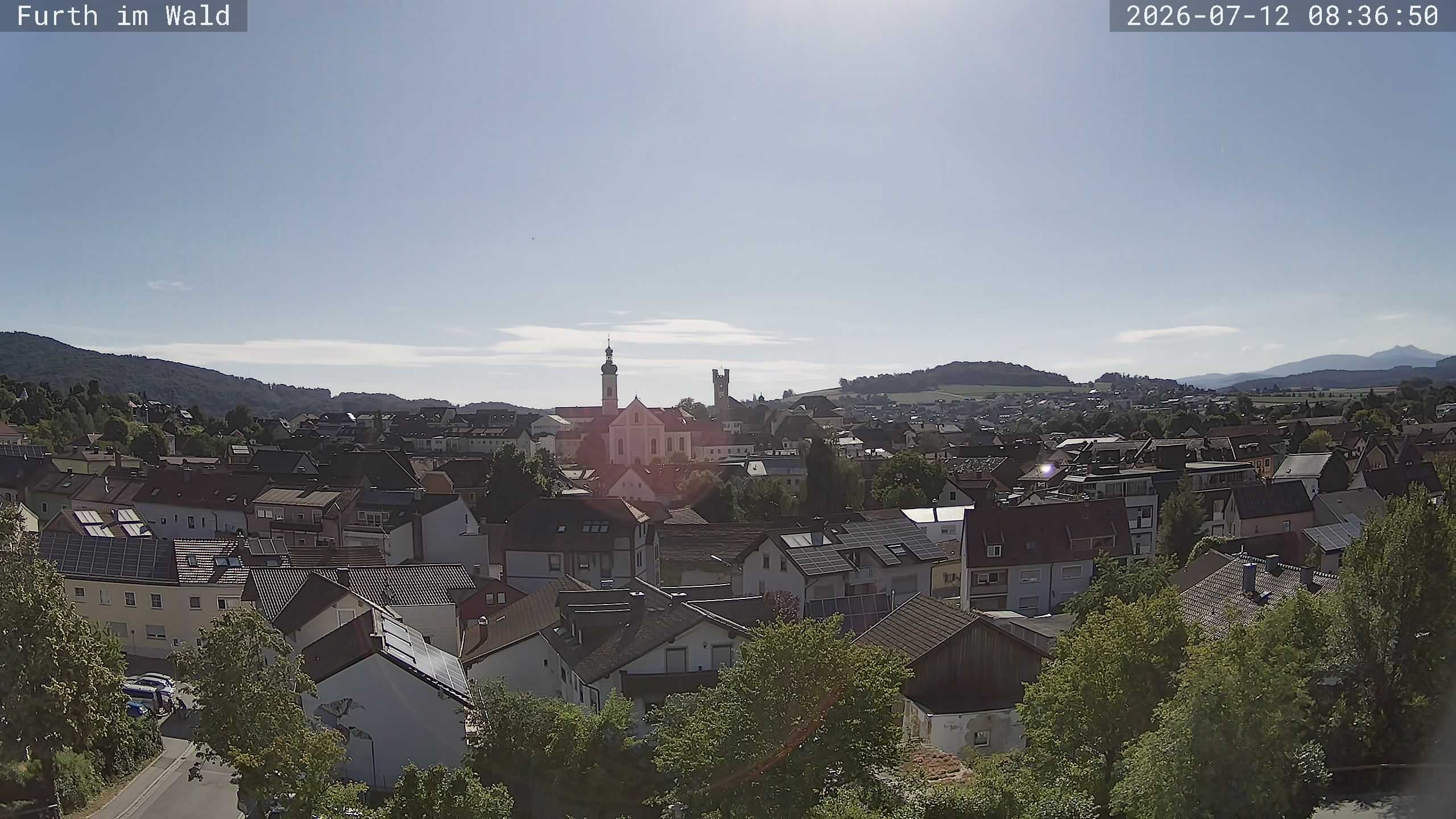 Archived image Webcam City of Furth im Wald