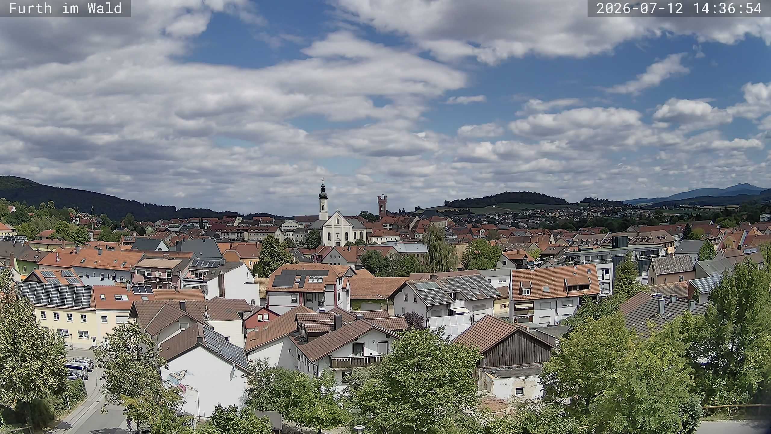 Archived image Webcam City of Furth im Wald