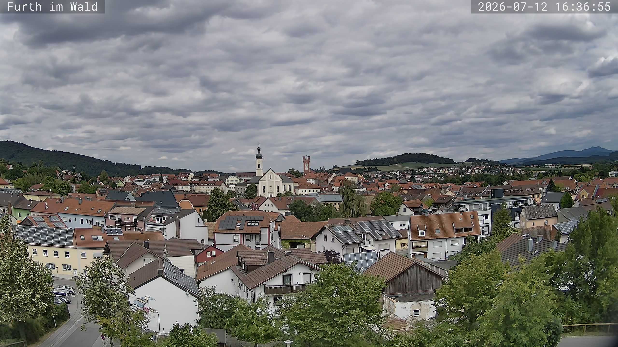 Archived image Webcam City of Furth im Wald