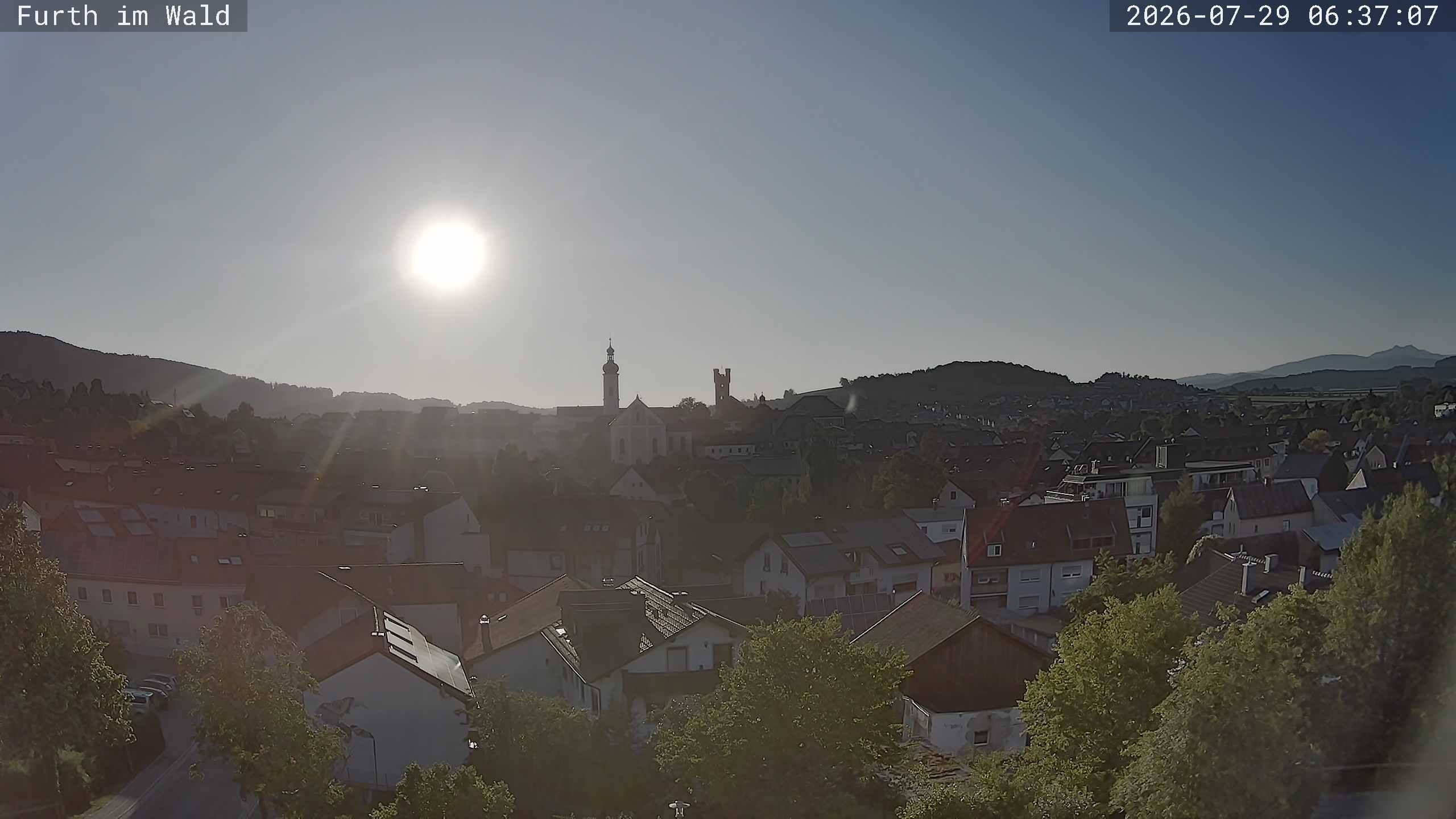 Archived image Webcam City of Furth im Wald