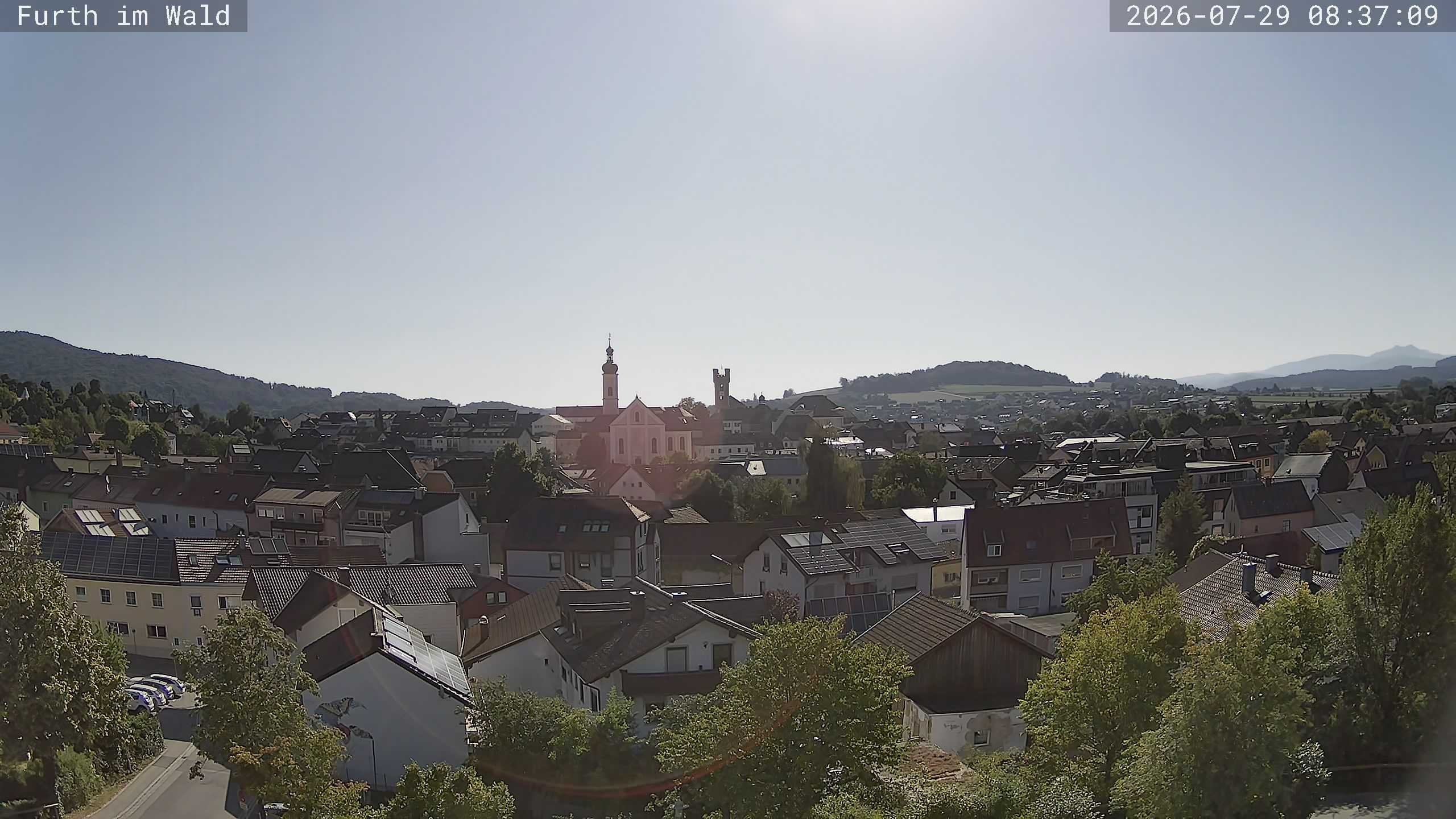 Archived image Webcam City of Furth im Wald