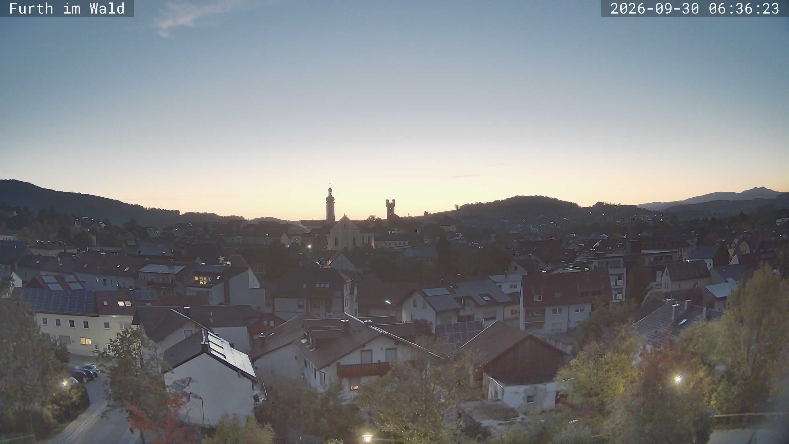 Archived image Webcam City of Furth im Wald