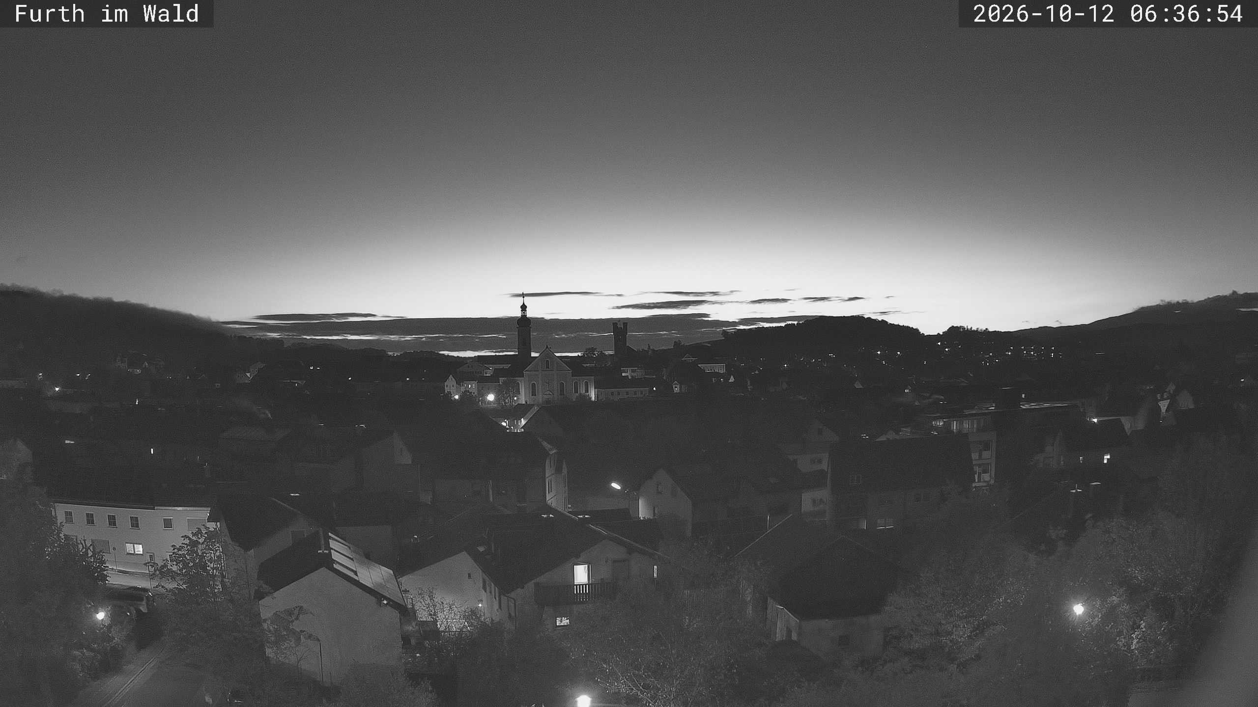 Archived image Webcam City of Furth im Wald
