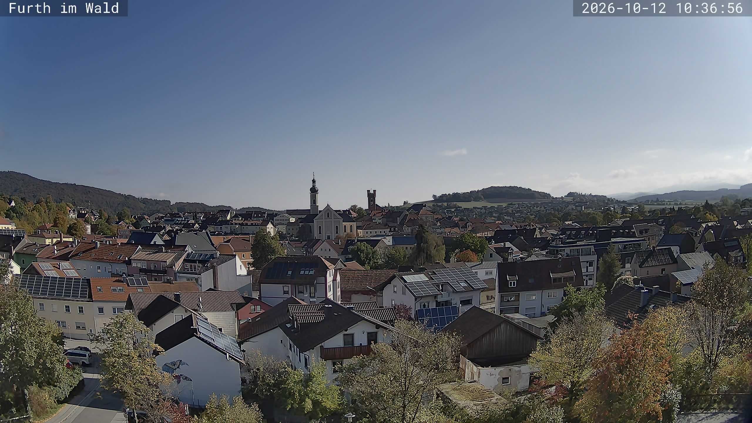 Archived image Webcam City of Furth im Wald