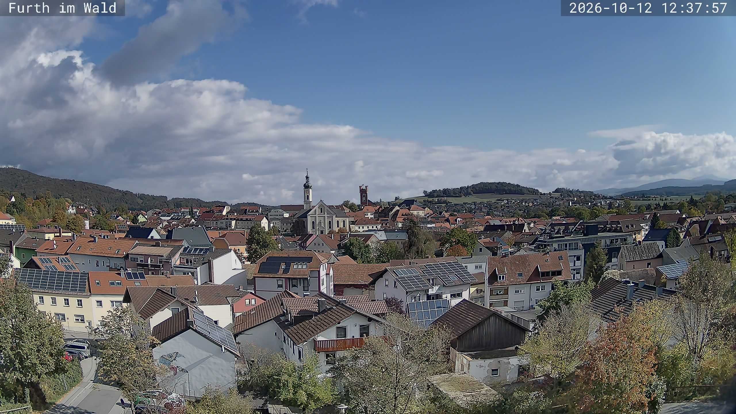 Archived image Webcam City of Furth im Wald