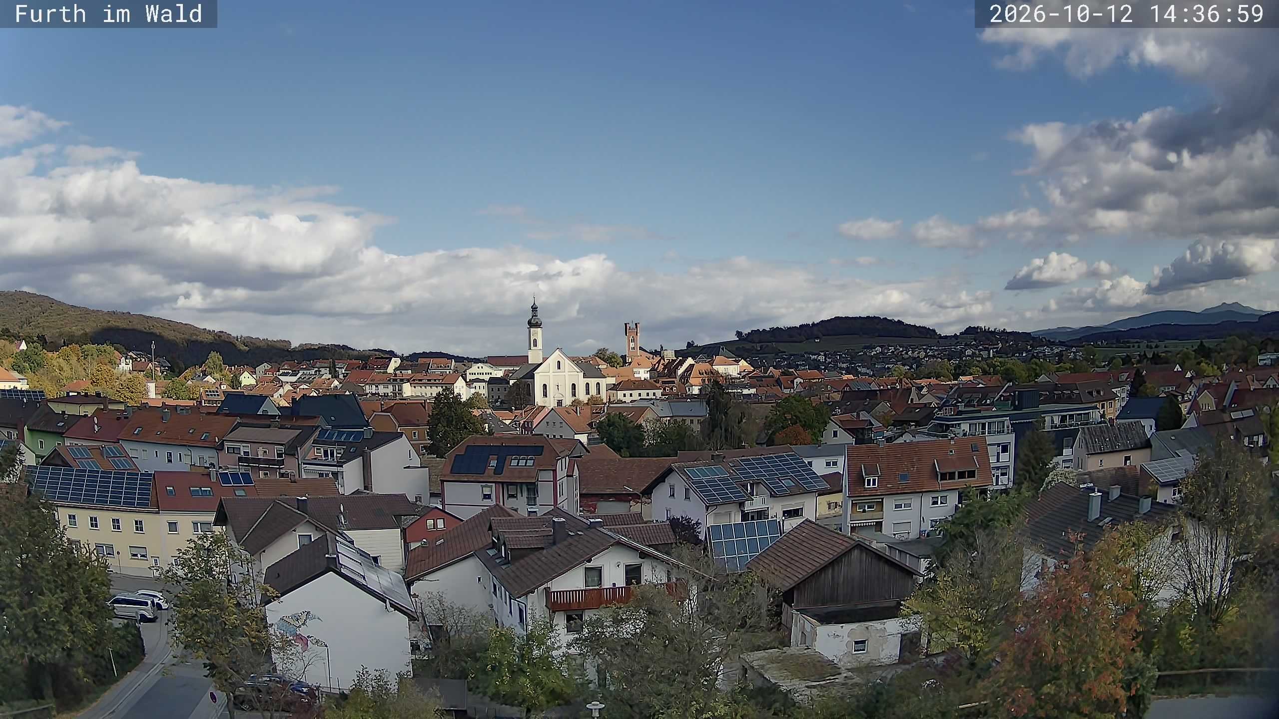 Archived image Webcam City of Furth im Wald
