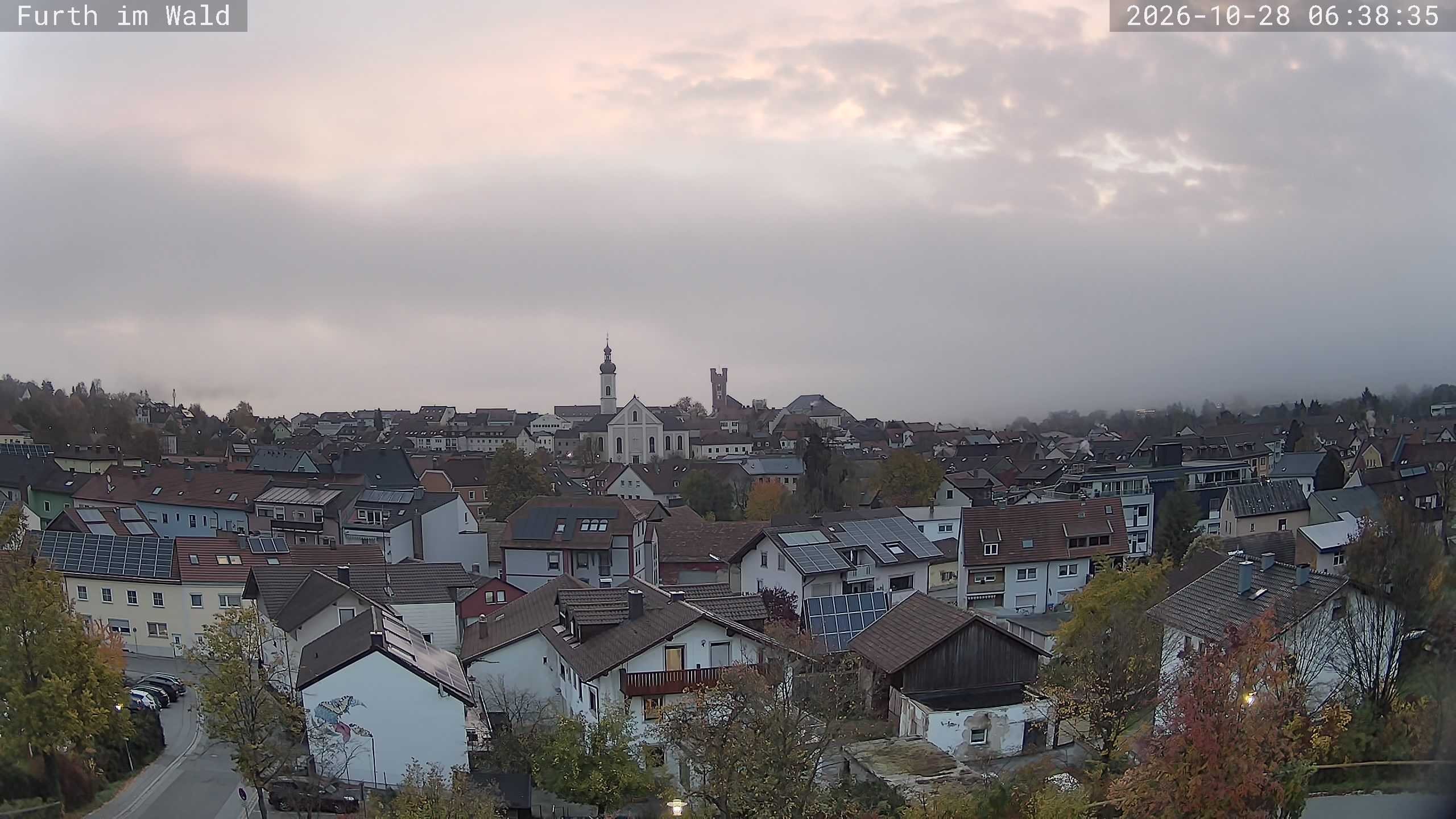 Archived image Webcam City of Furth im Wald