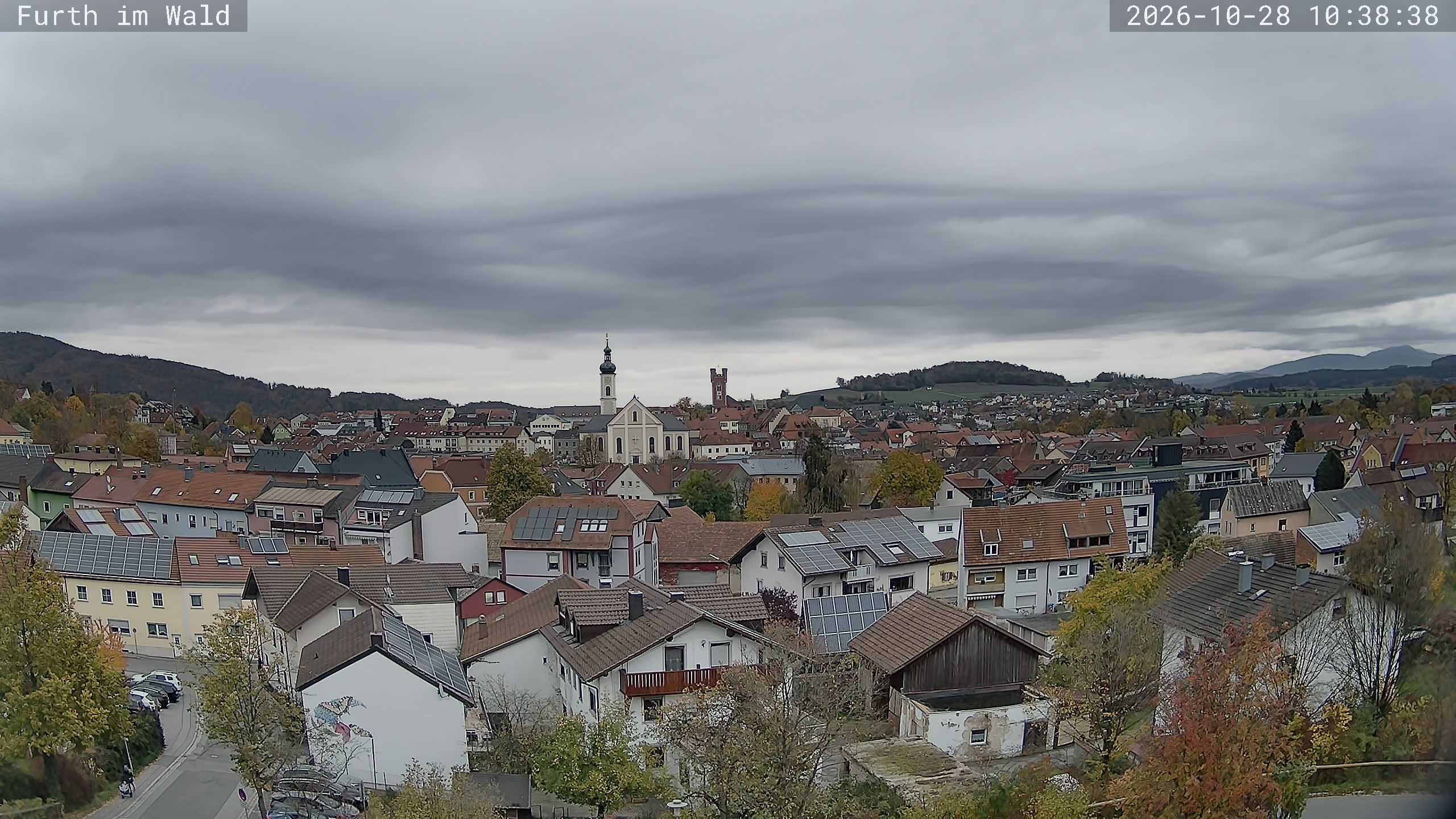 Archived image Webcam City of Furth im Wald