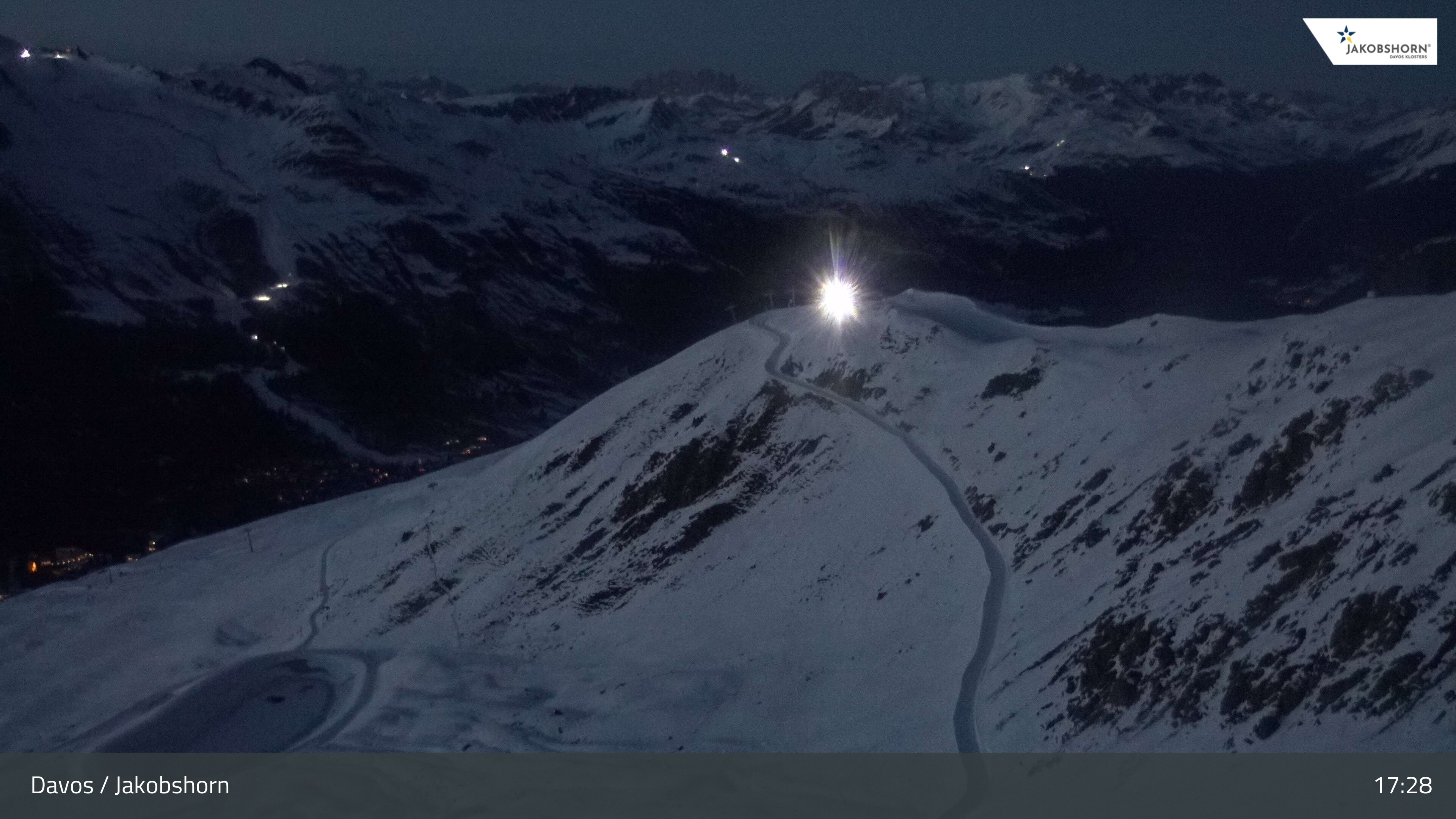 Archiv Foto Webcam Jakobshorn - Blick Richtung Brämabüel