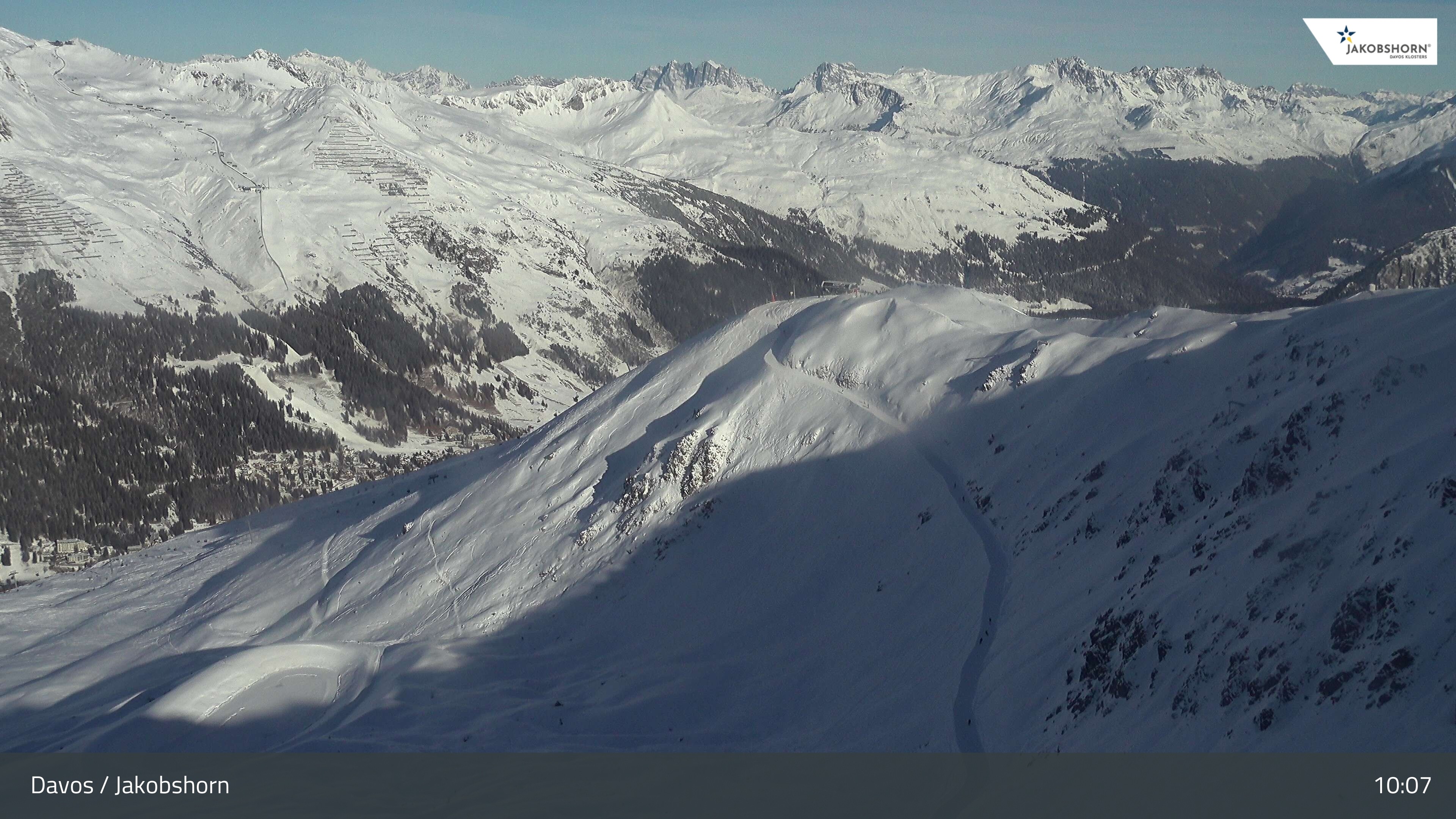 Archived image Webcam Jakobshorn - View to Brämabüel