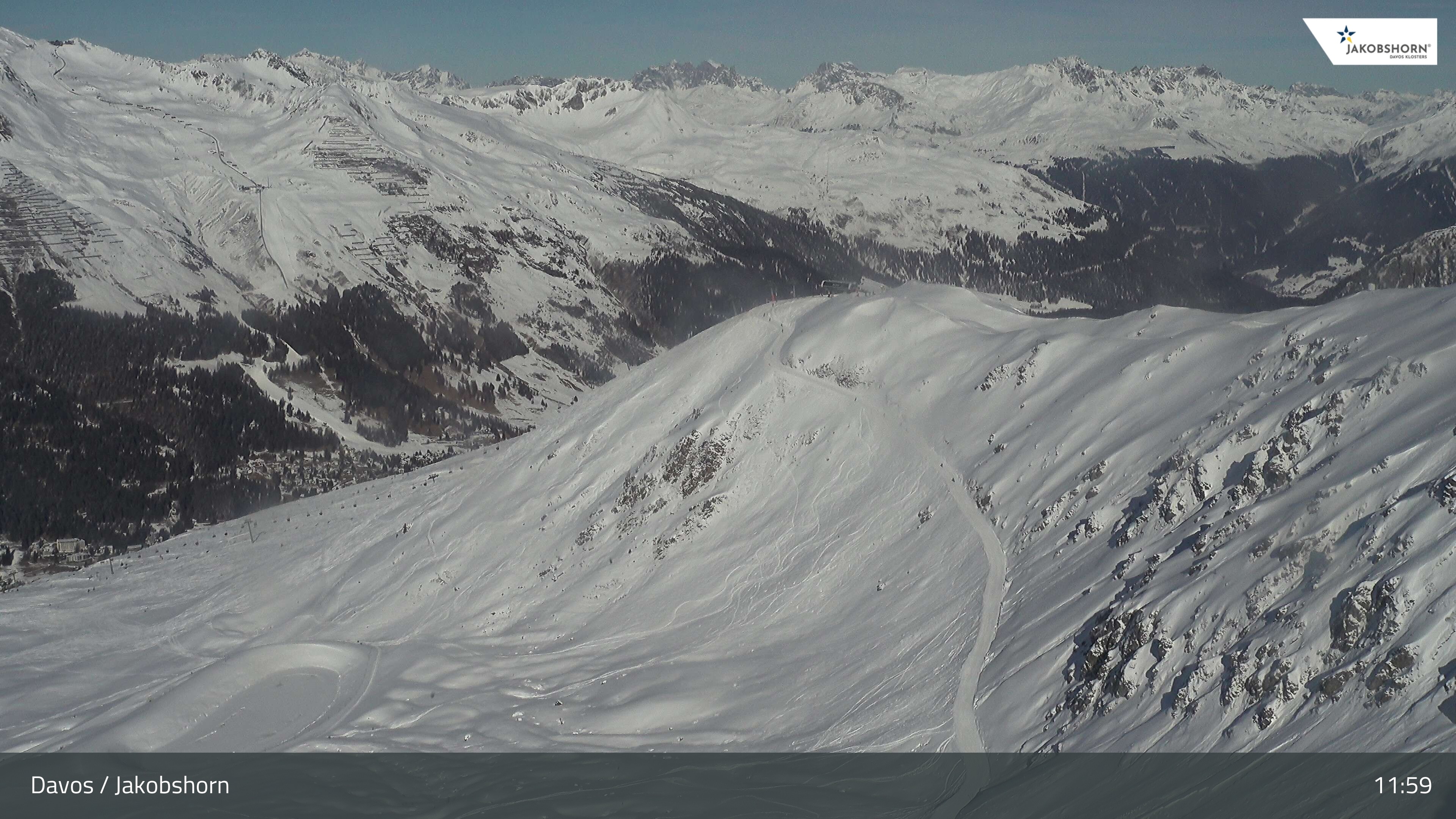 Archived image Webcam Jakobshorn - View to Brämabüel