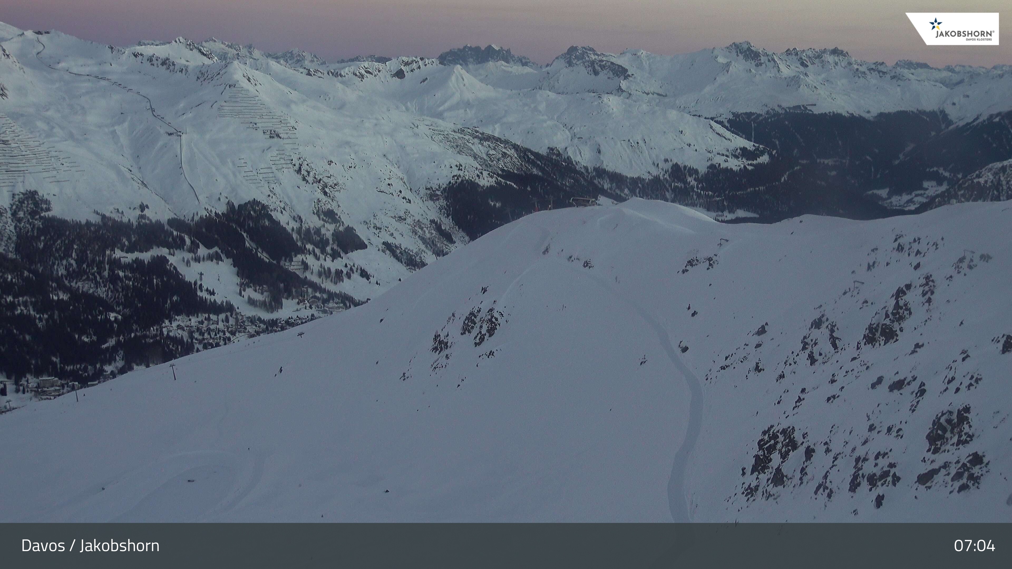 Archived image Webcam Jakobshorn - View to Brämabüel