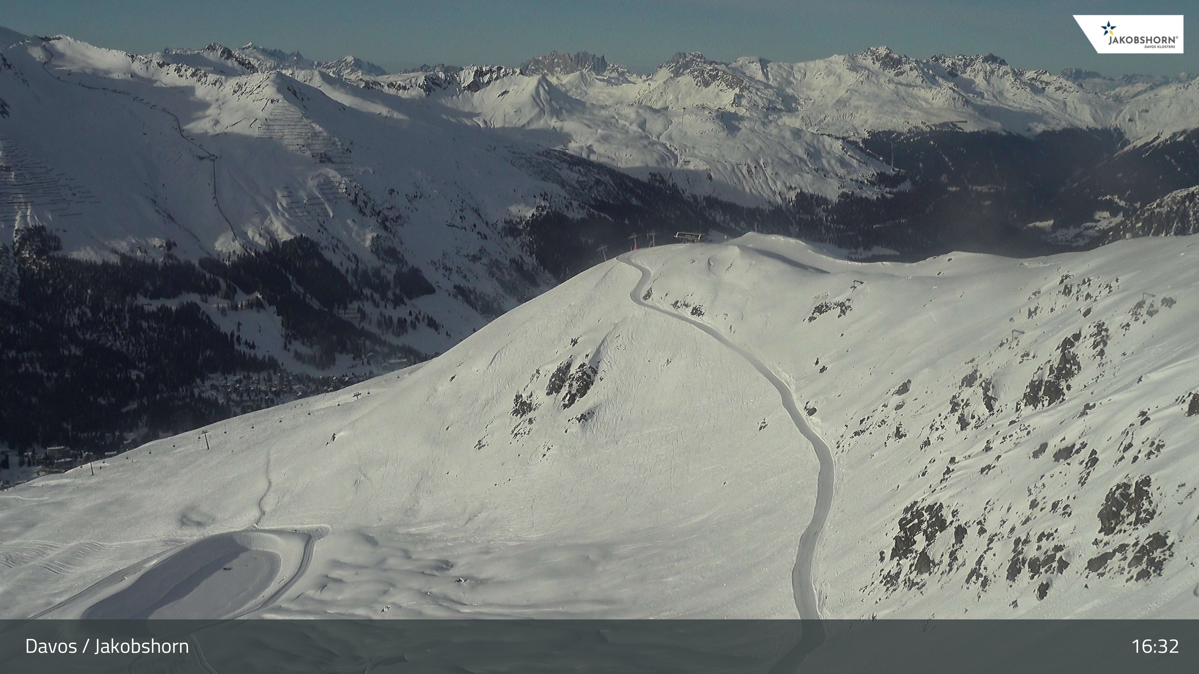 Archived image Webcam Jakobshorn - View to Brämabüel