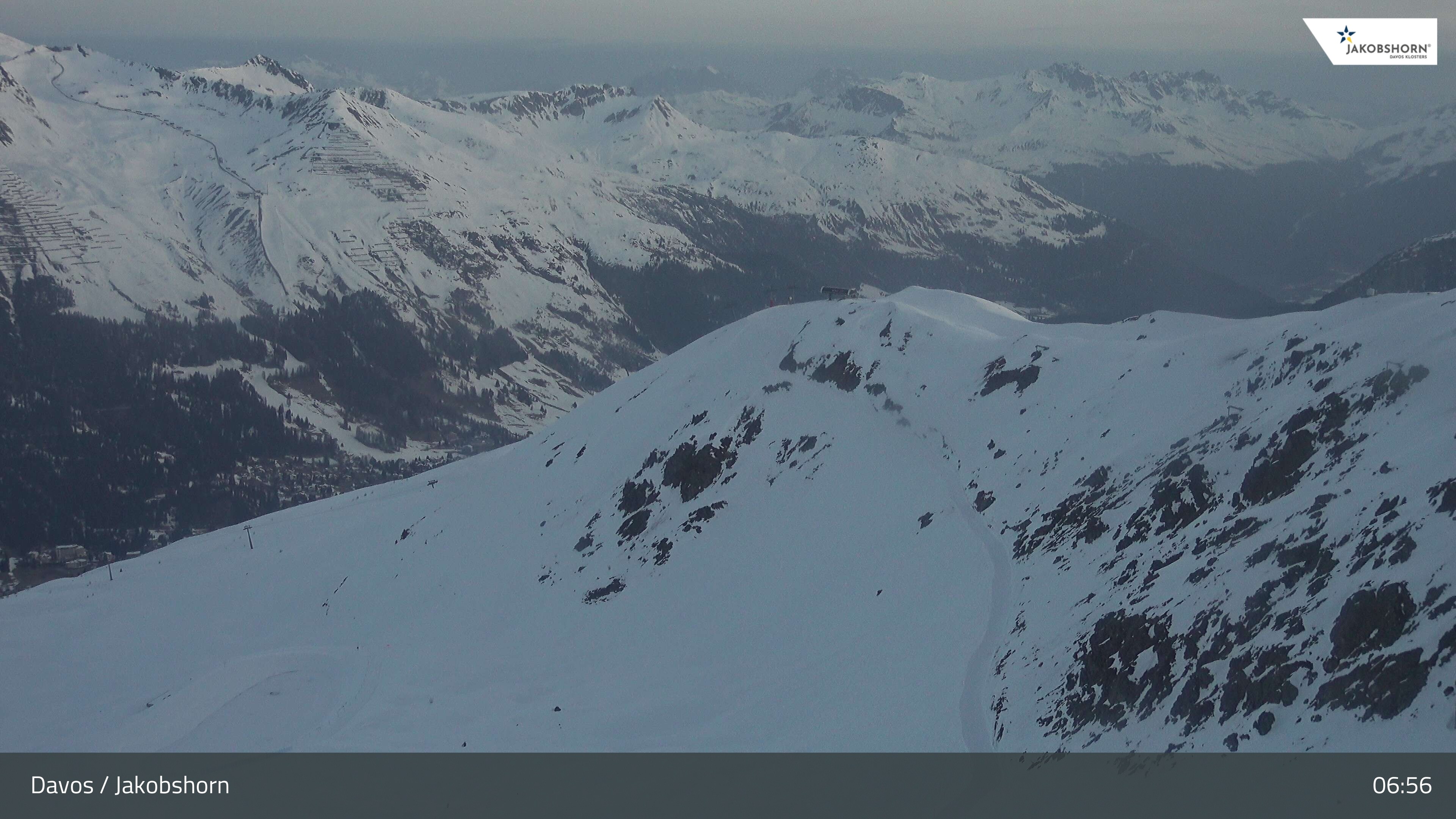 Archiv Foto Webcam Jakobshorn - Blick Richtung Brämabüel
