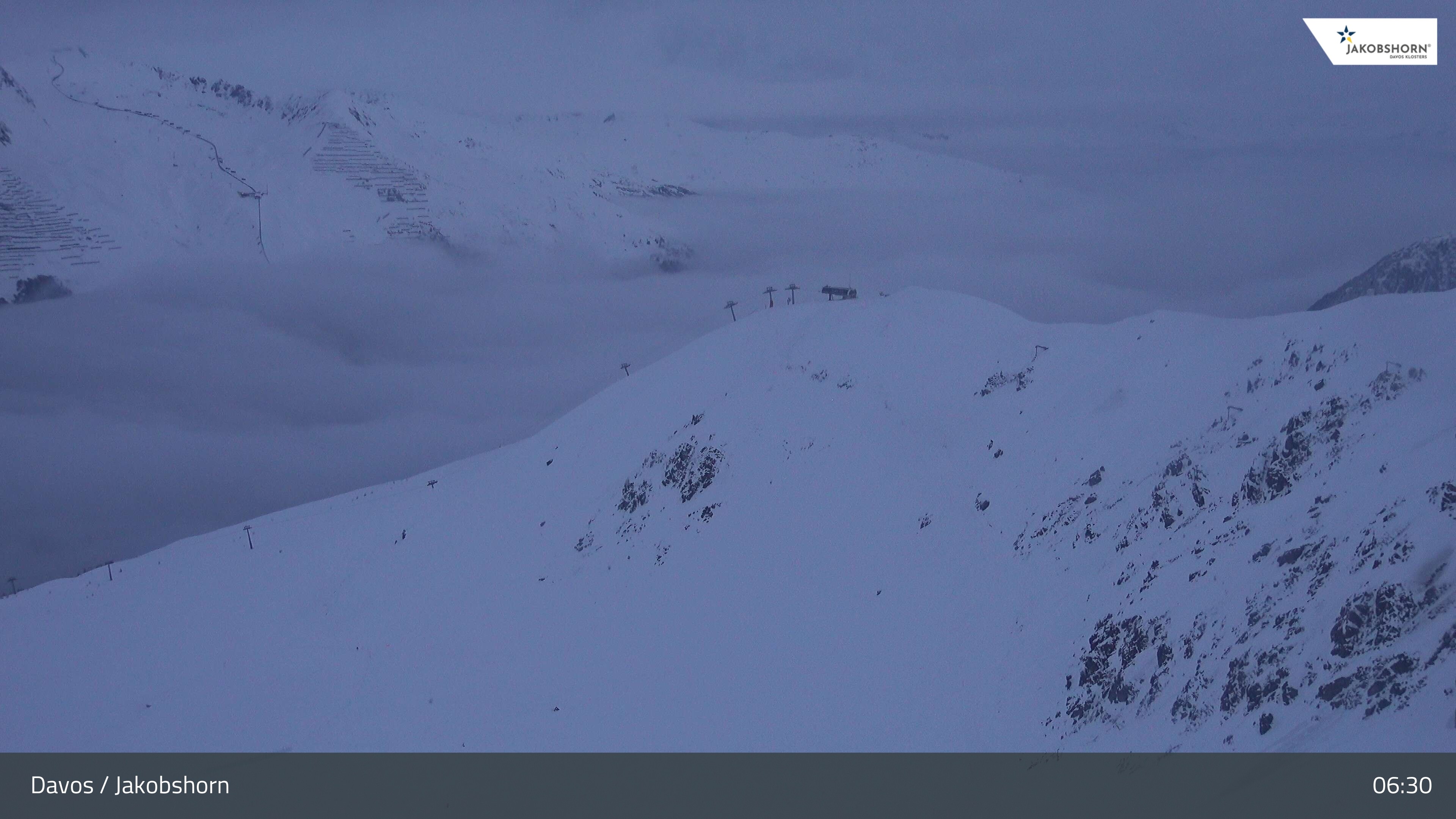 Archived image Webcam Jakobshorn - View to Brämabüel