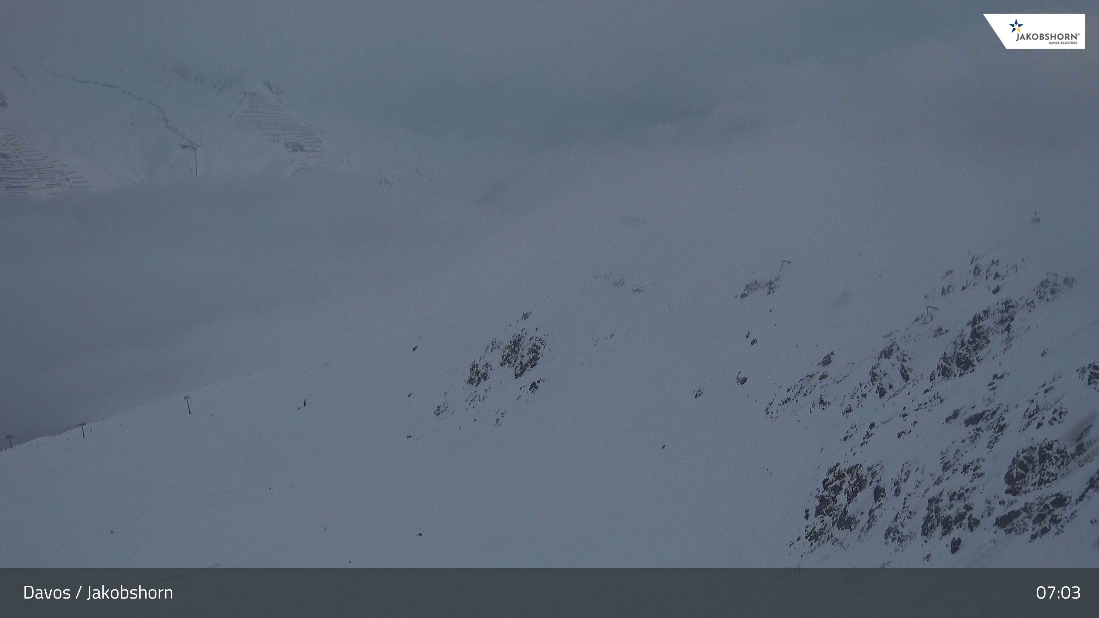 Archived image Webcam Jakobshorn - View to Brämabüel