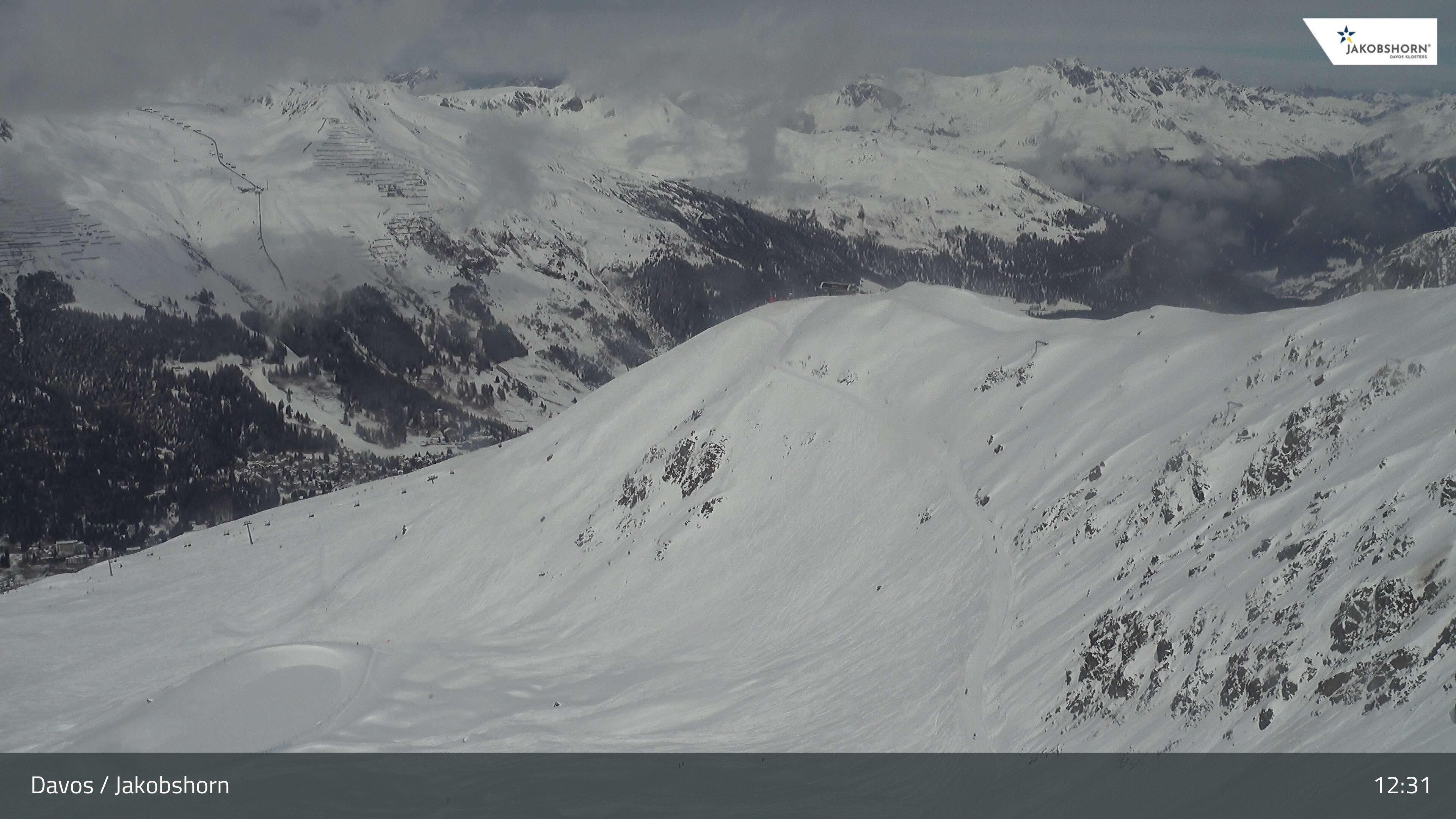 Archived image Webcam Jakobshorn - View to Brämabüel