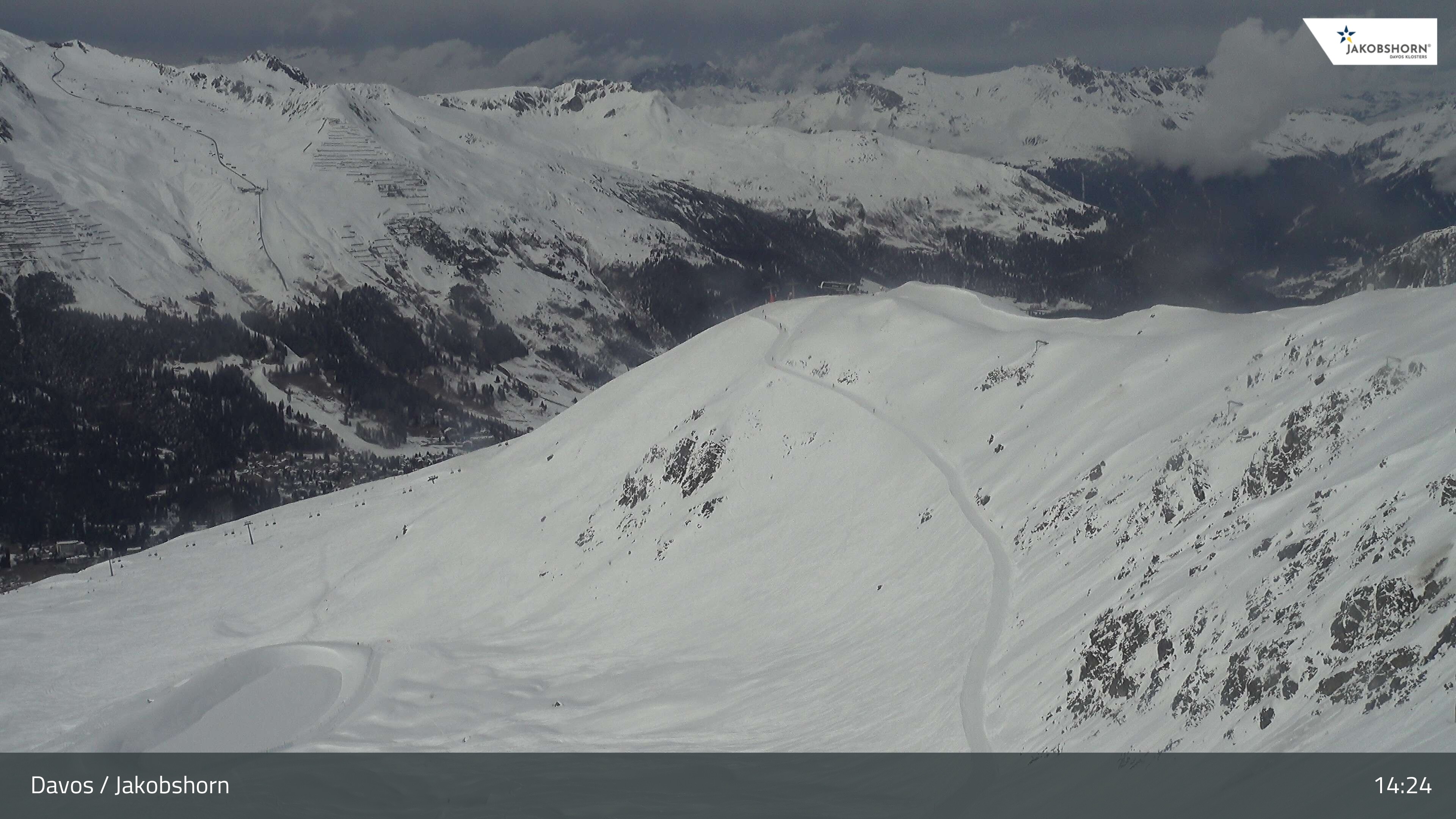 Archived image Webcam Jakobshorn - View to Brämabüel