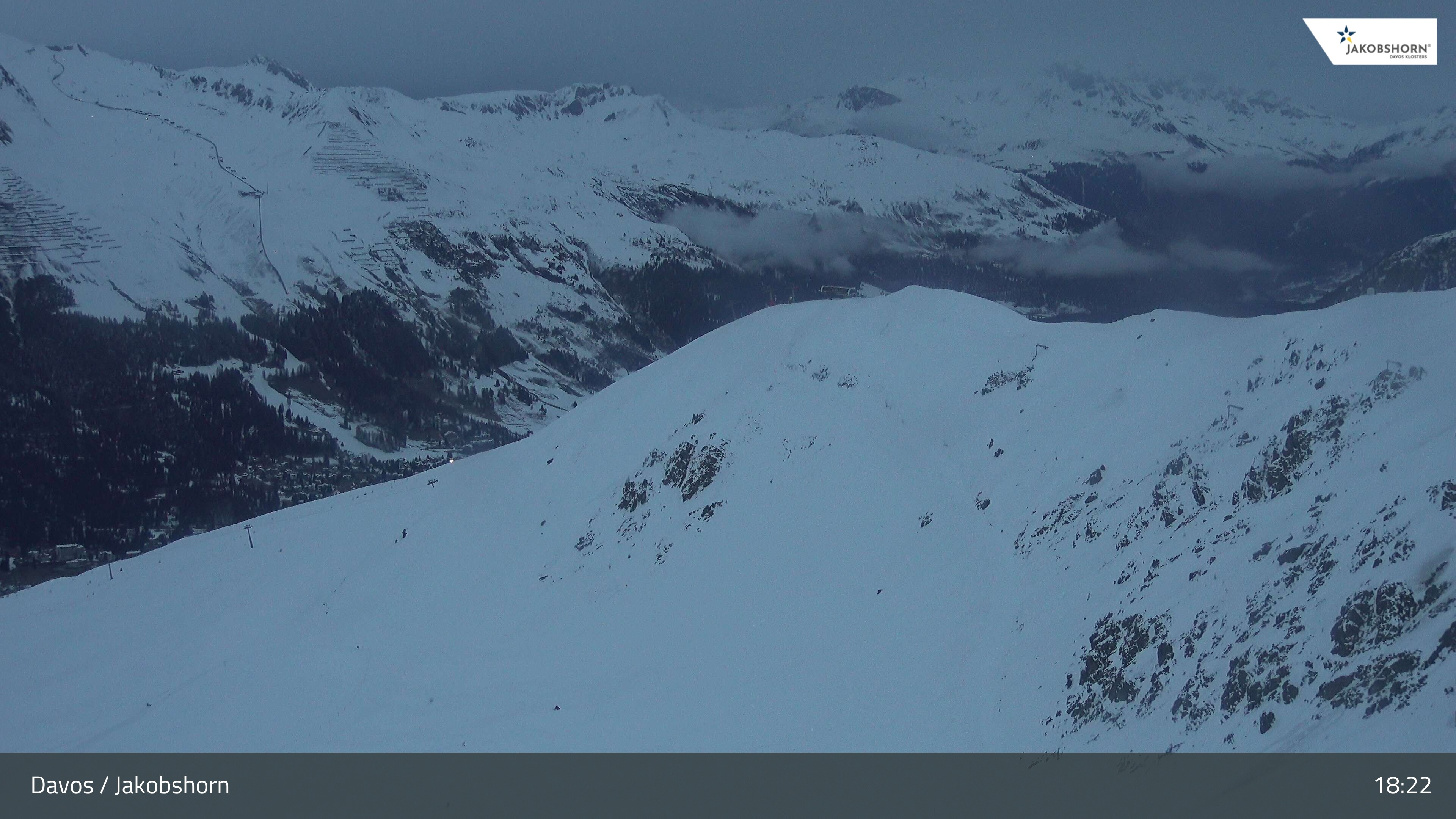 Archived image Webcam Jakobshorn - View to Brämabüel