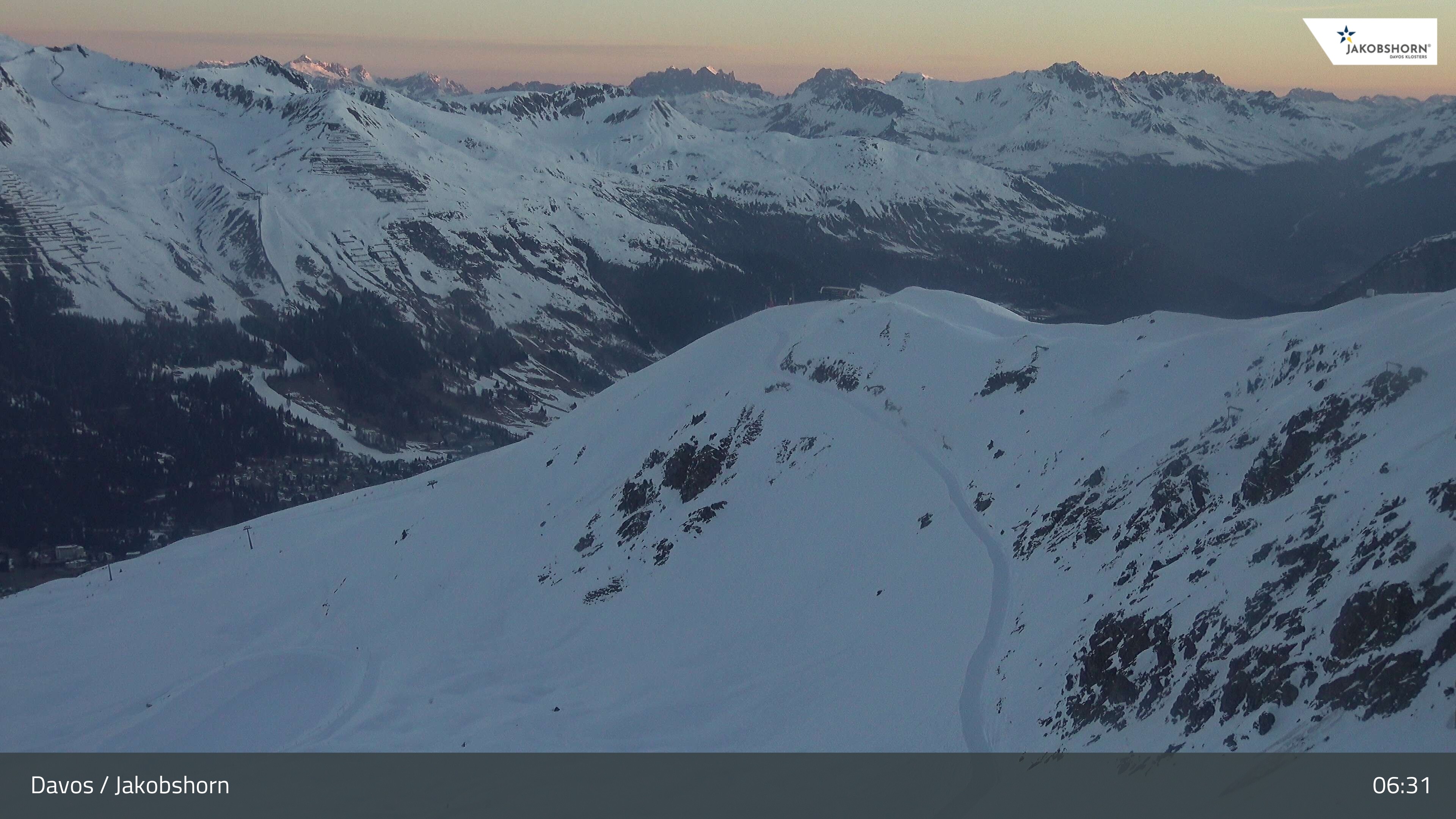 Archived image Webcam Jakobshorn - View to Brämabüel