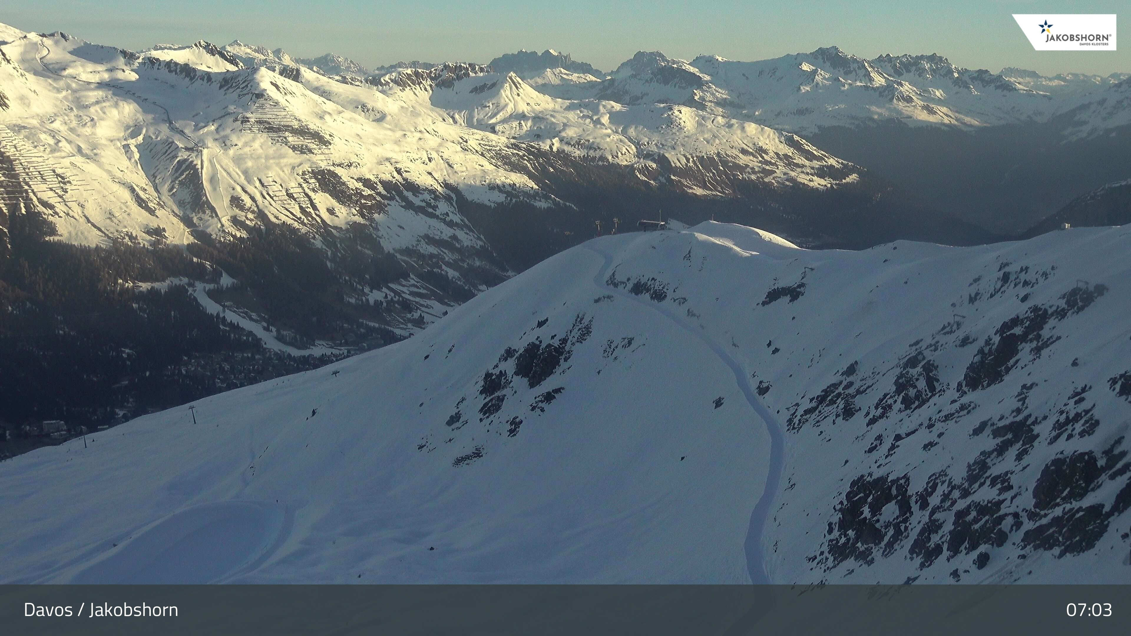 Archived image Webcam Jakobshorn - View to Brämabüel