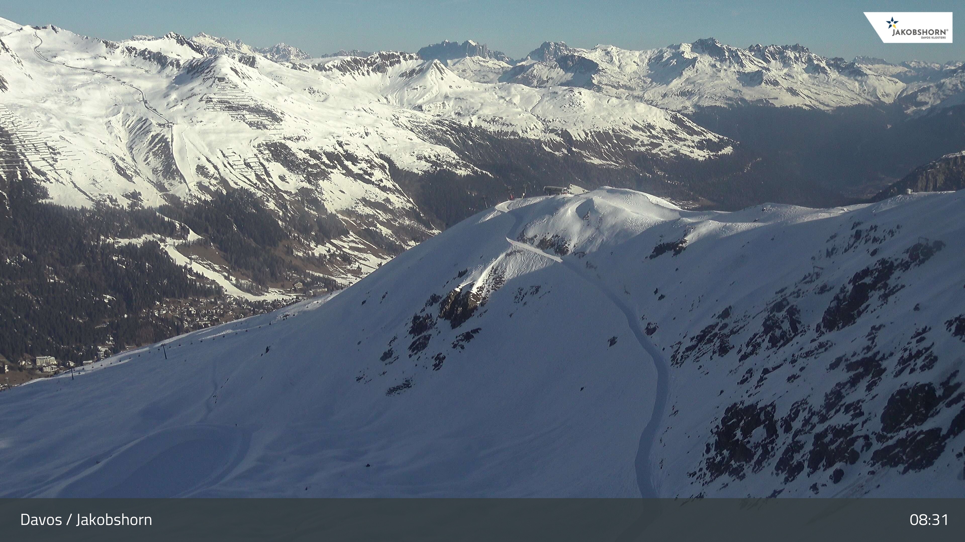 Archived image Webcam Jakobshorn - View to Brämabüel
