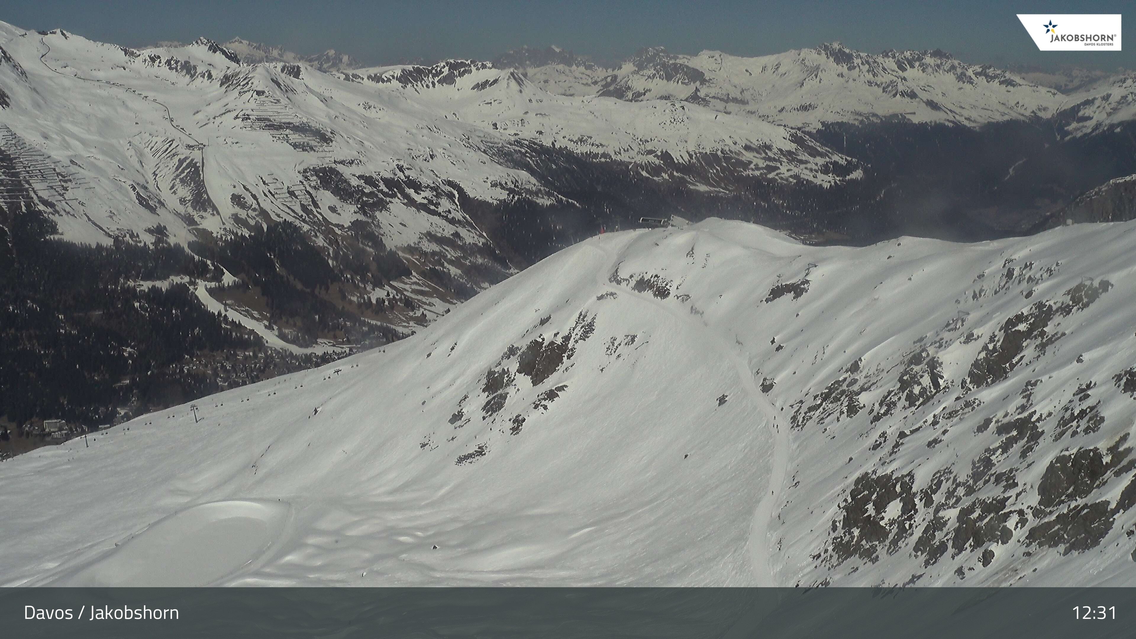 Archived image Webcam Jakobshorn - View to Brämabüel