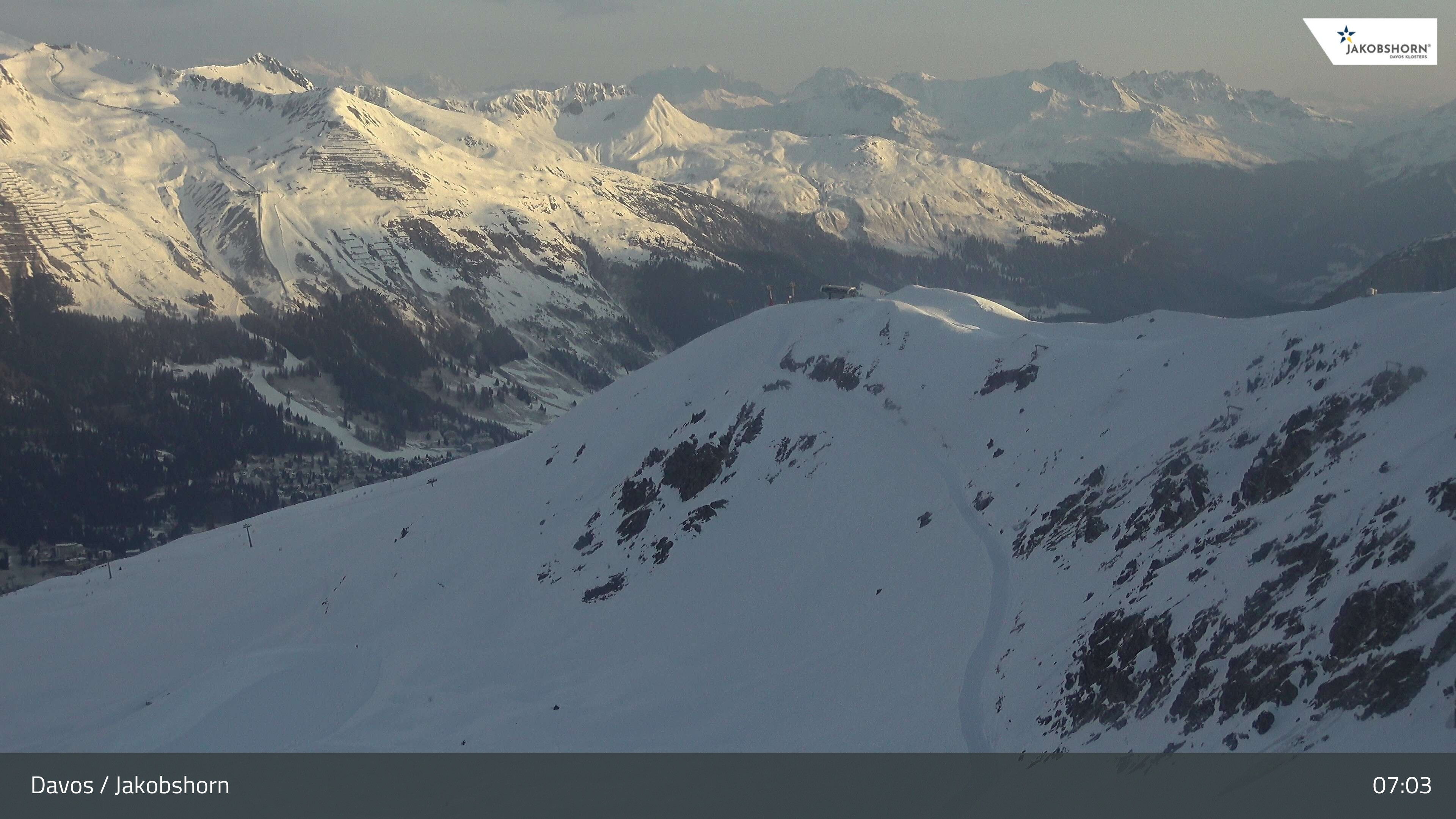 Archived image Webcam Jakobshorn - View to Brämabüel