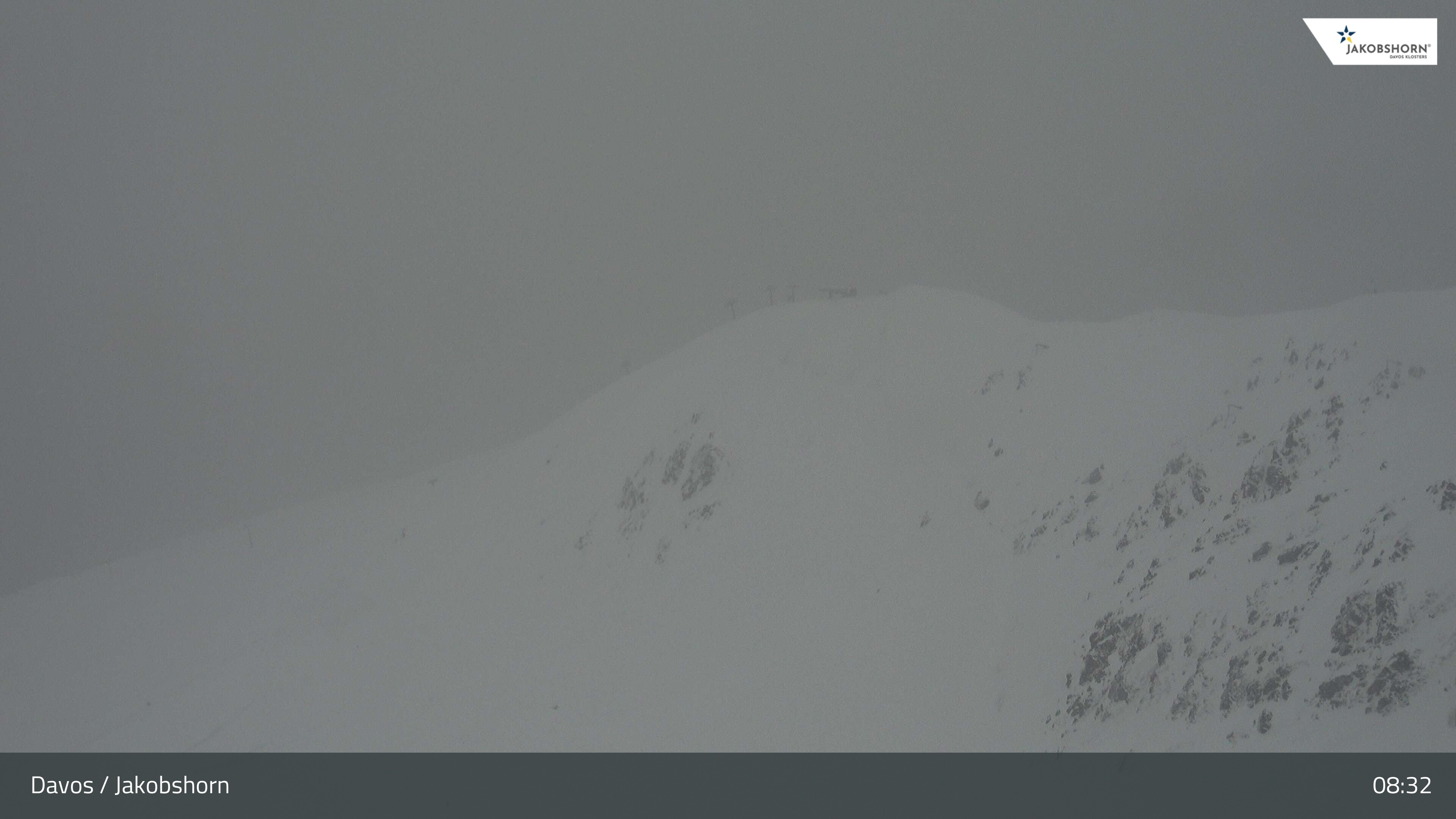 Archiv Foto Webcam Jakobshorn - Blick Richtung Brämabüel