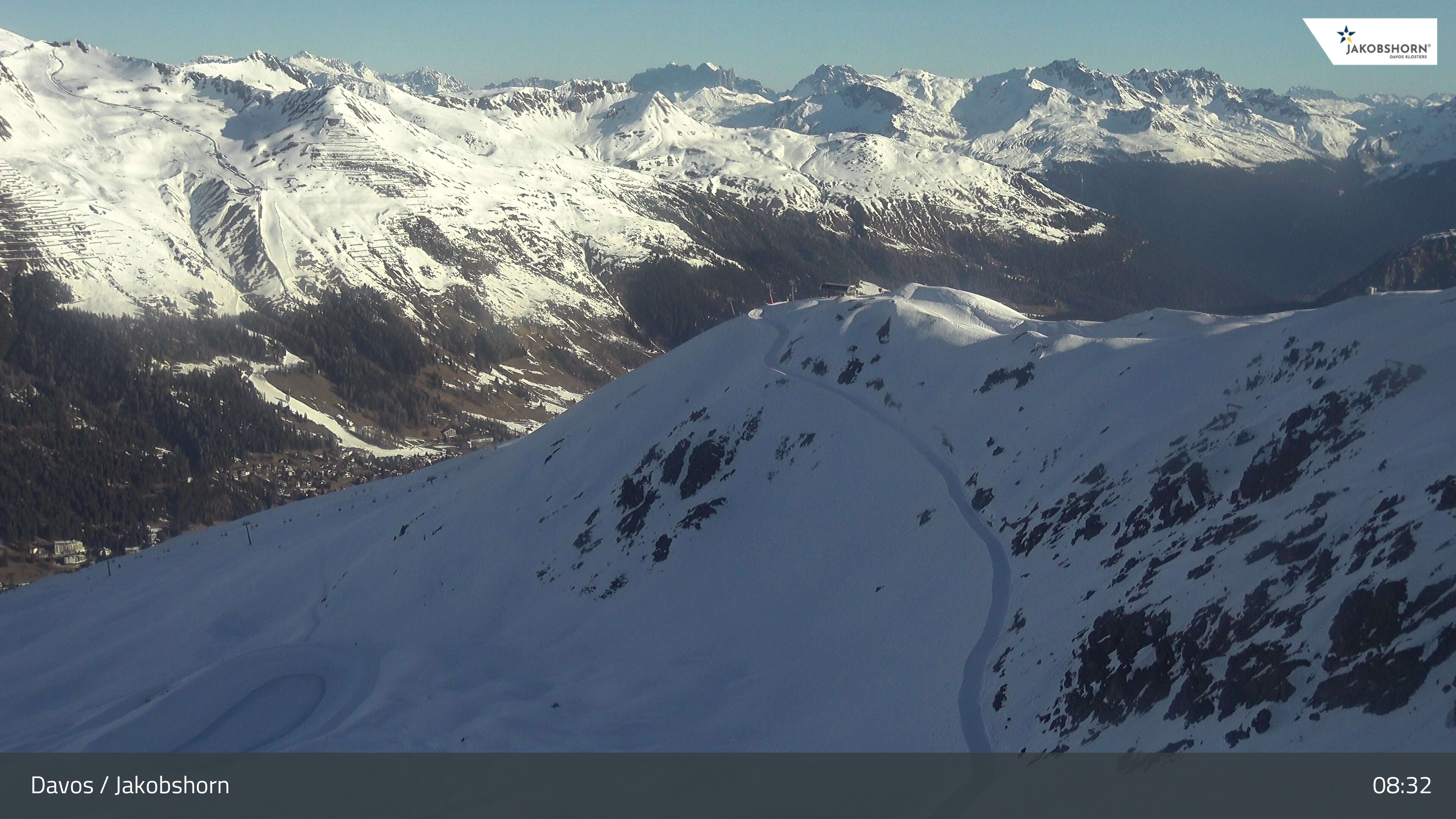 Archived image Webcam Jakobshorn - View to Brämabüel
