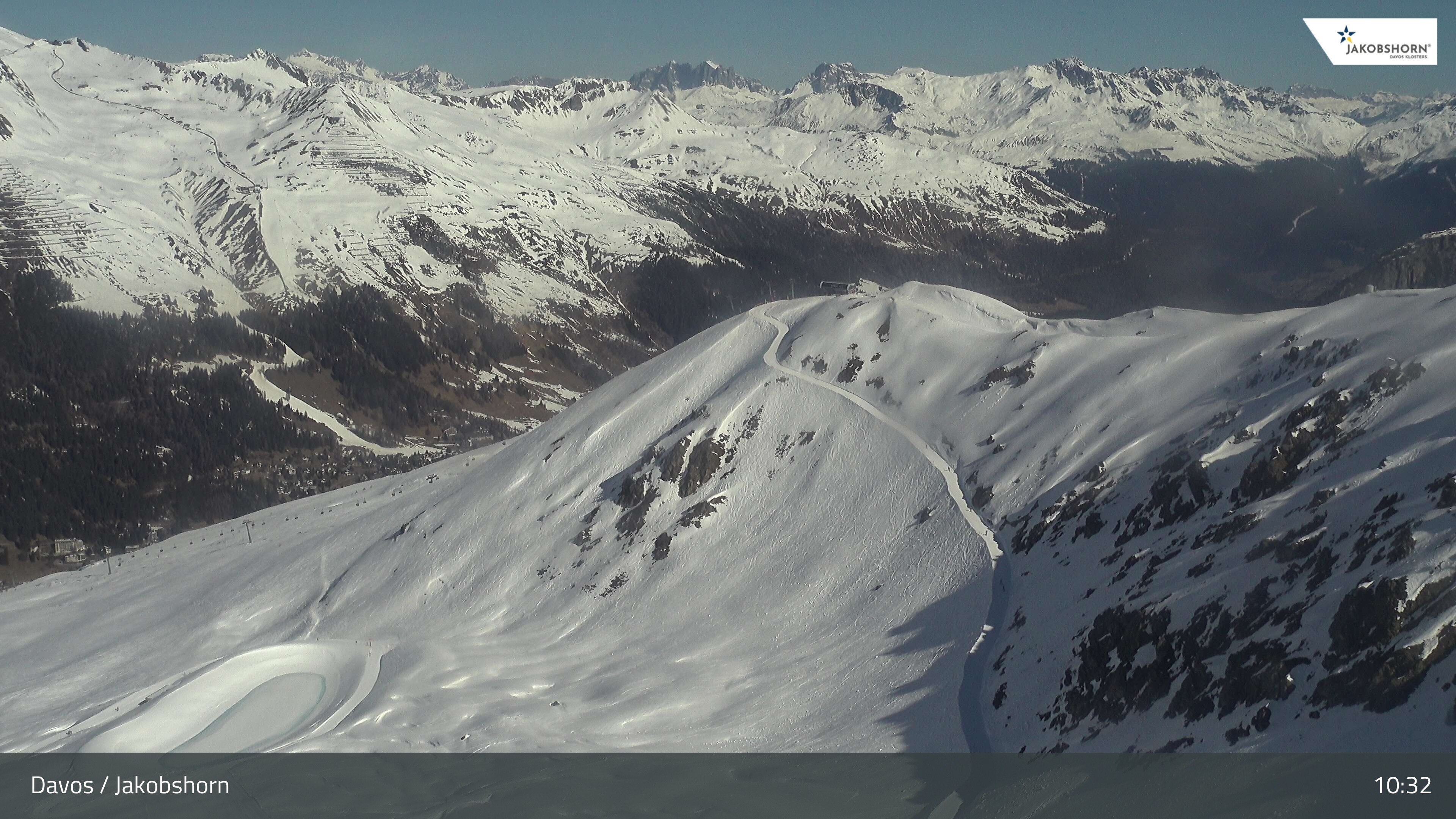 Archived image Webcam Jakobshorn - View to Brämabüel