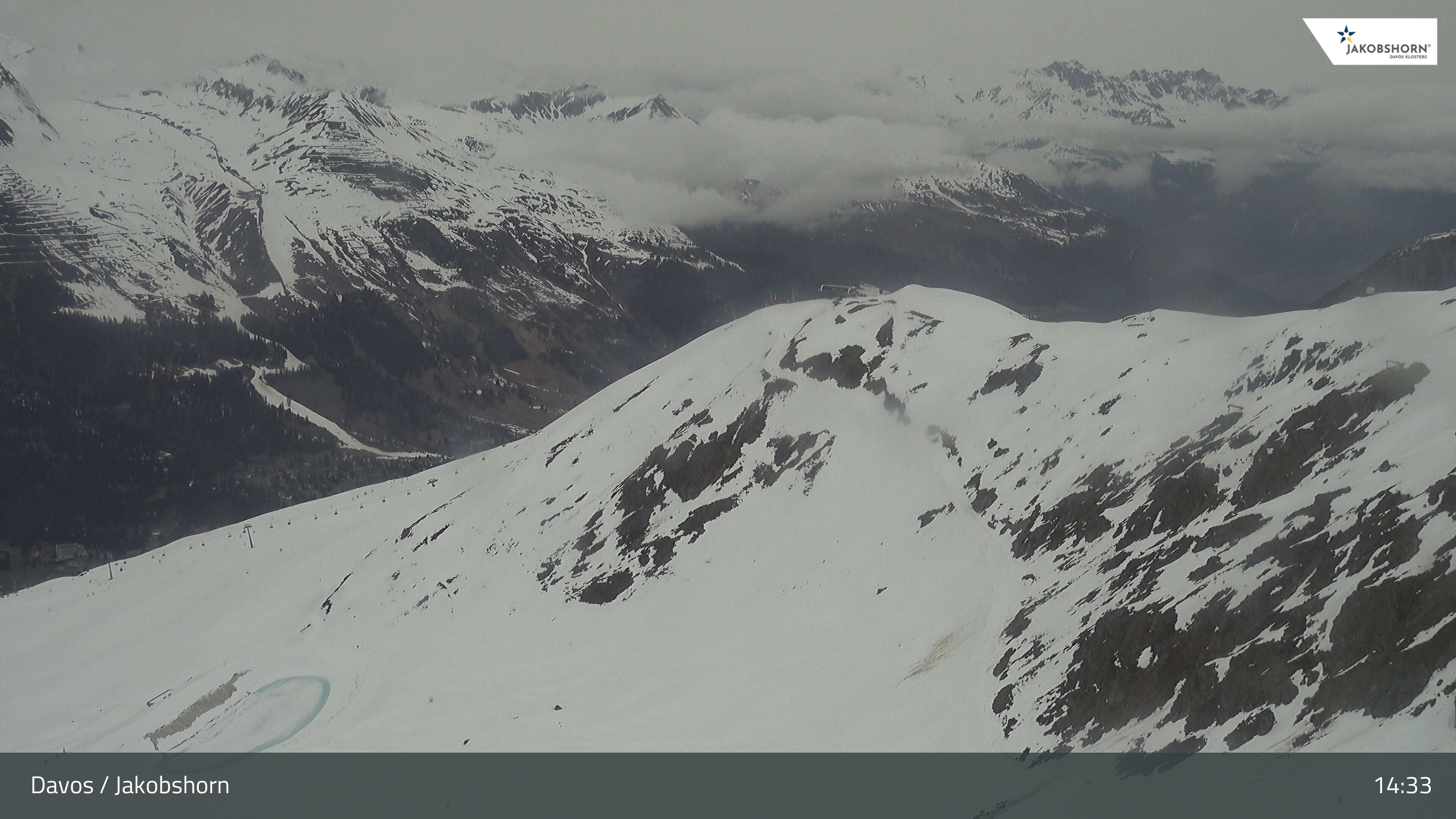 Archived image Webcam Jakobshorn - View to Brämabüel