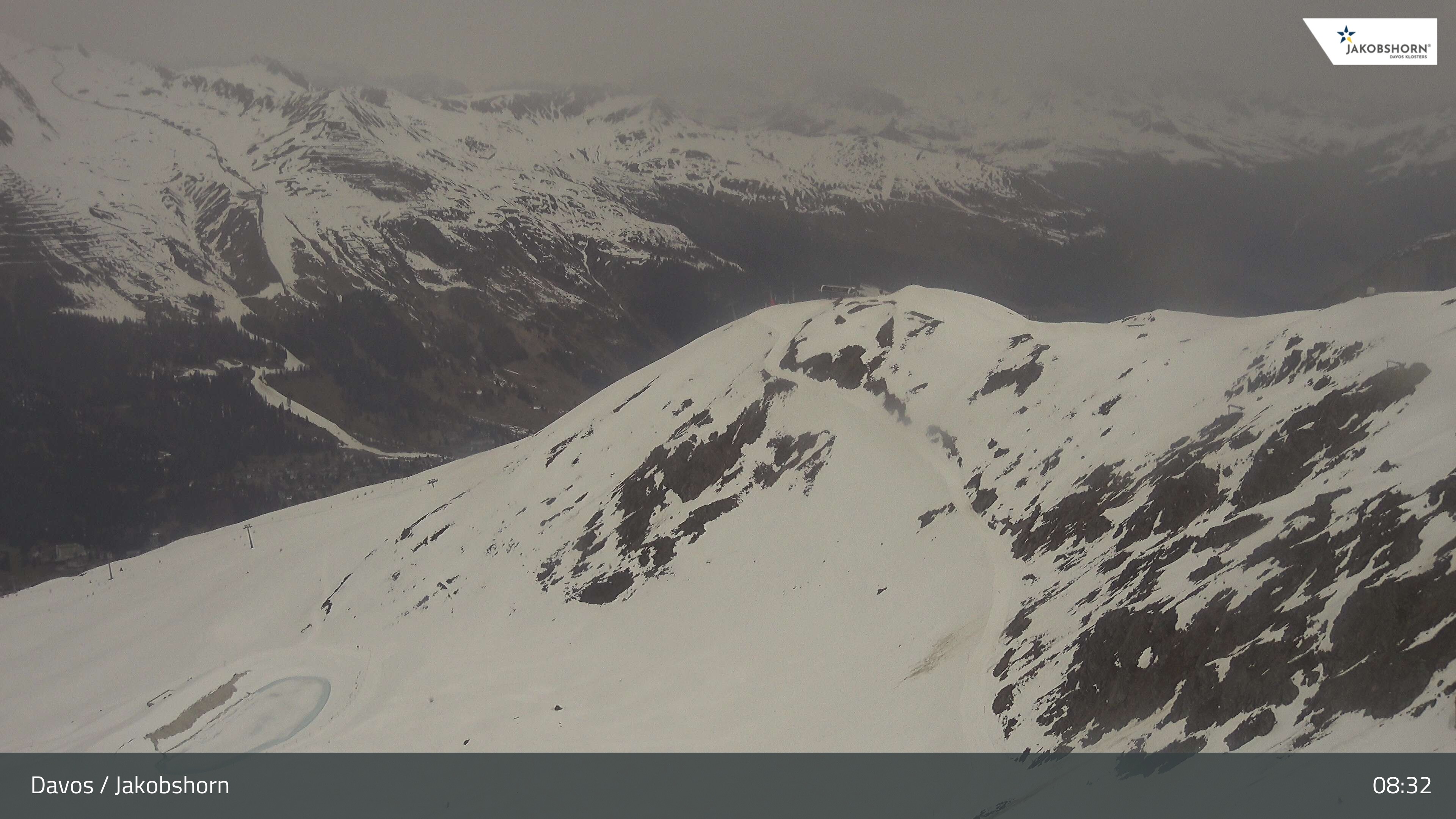 Archiv Foto Webcam Jakobshorn - Blick Richtung Brämabüel