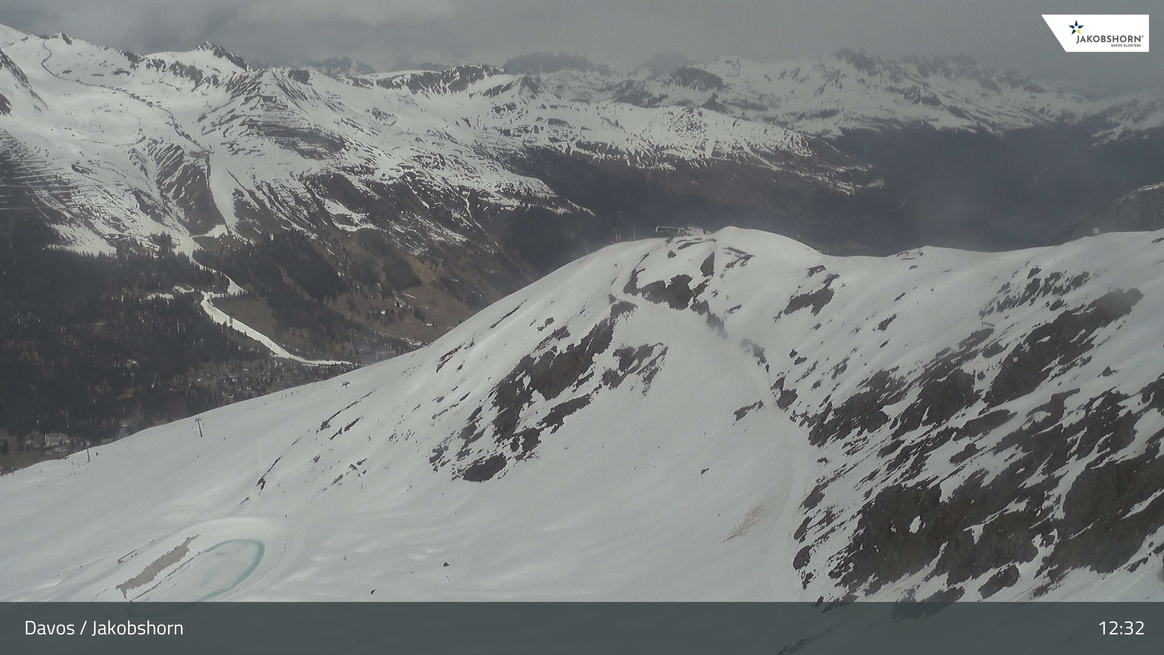 Archiv Foto Webcam Jakobshorn - Blick Richtung Brämabüel