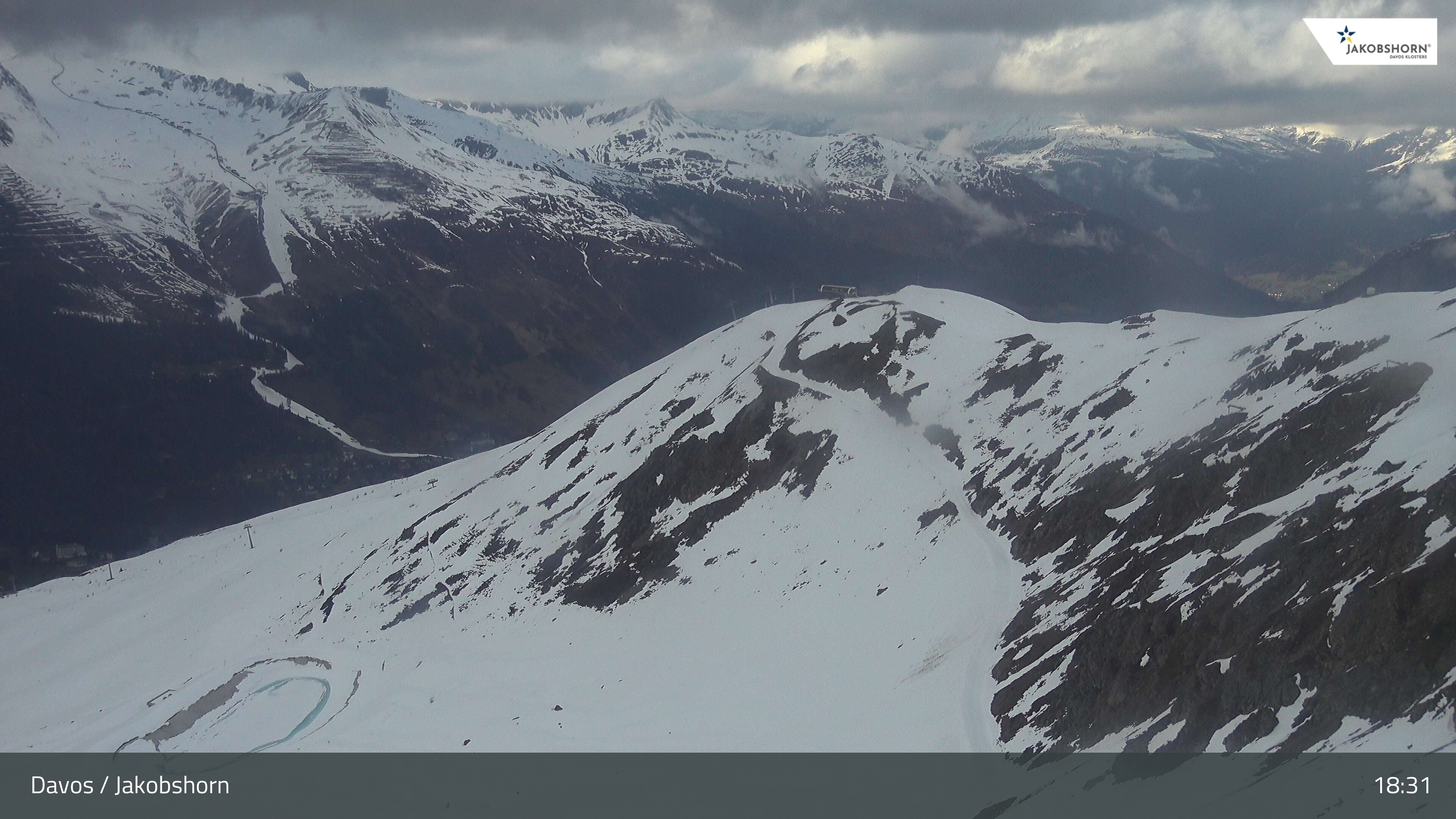 Archived image Webcam Jakobshorn - View to Brämabüel