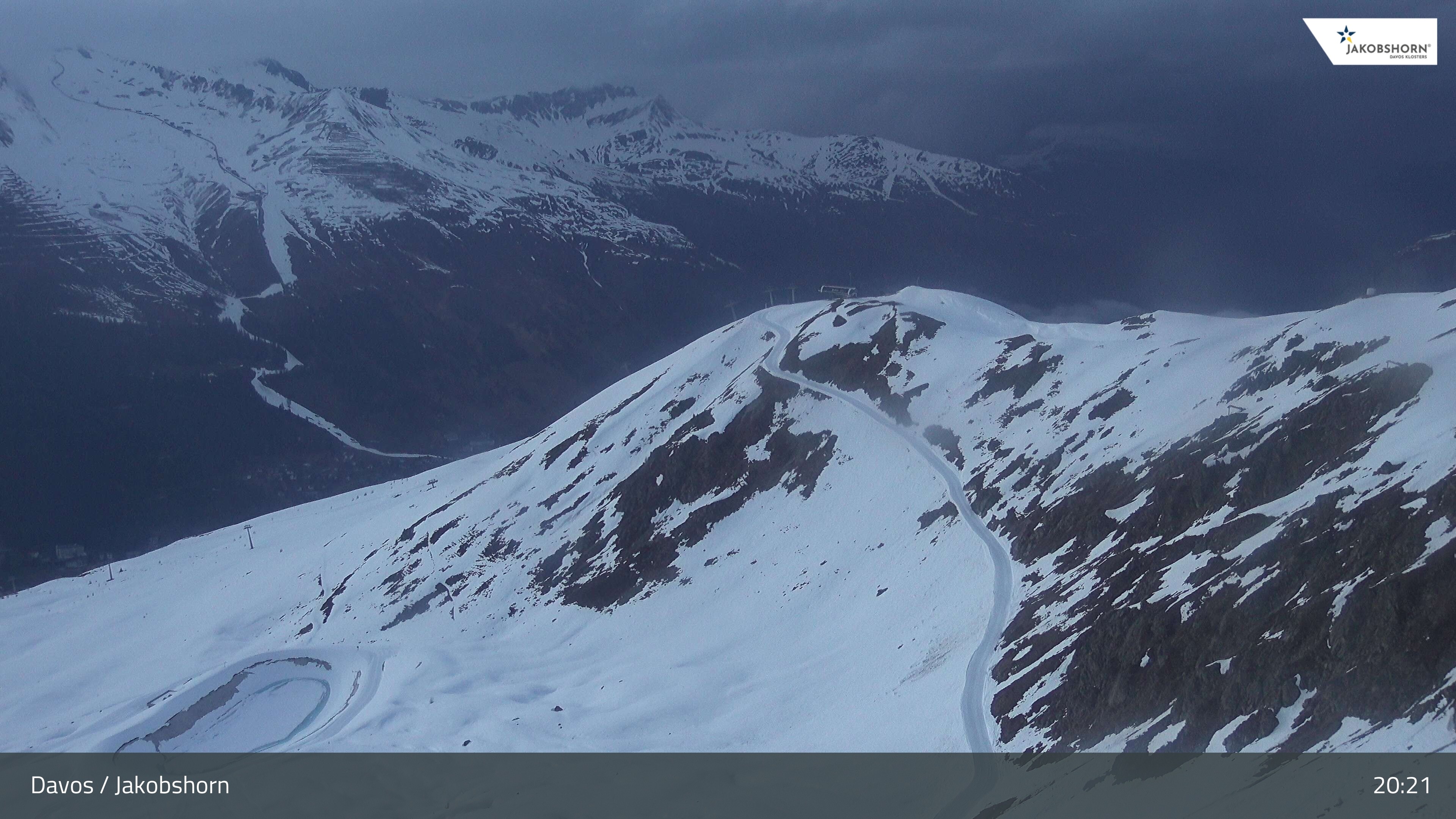 Archived image Webcam Jakobshorn - View to Brämabüel