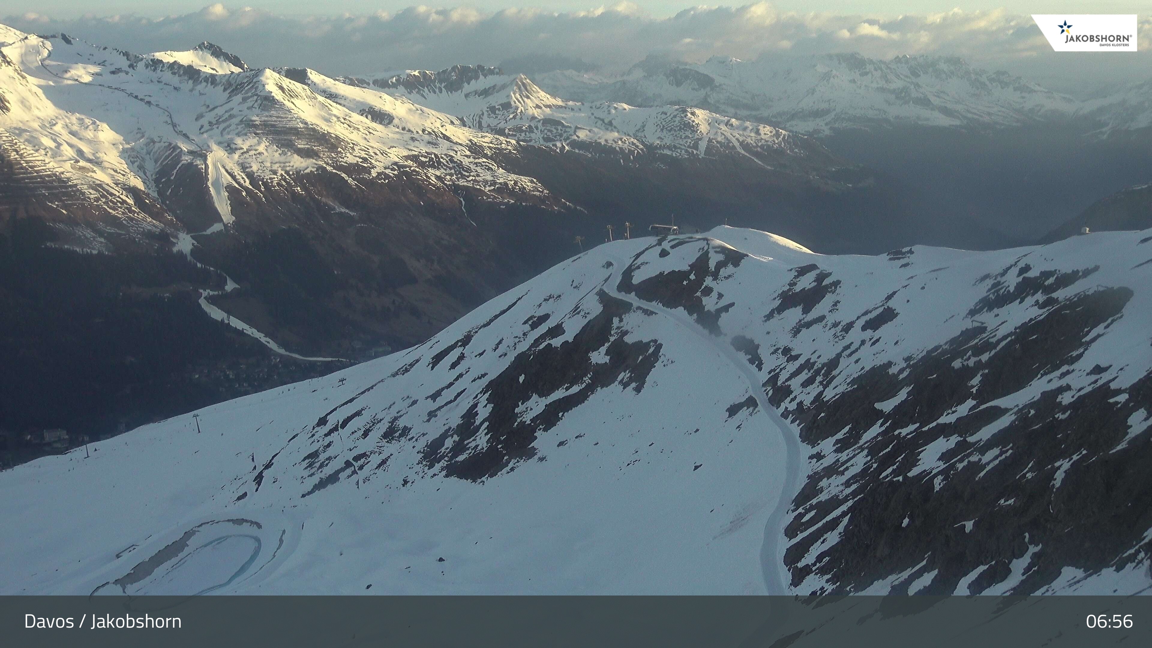 Archiv Foto Webcam Jakobshorn - Blick Richtung Brämabüel