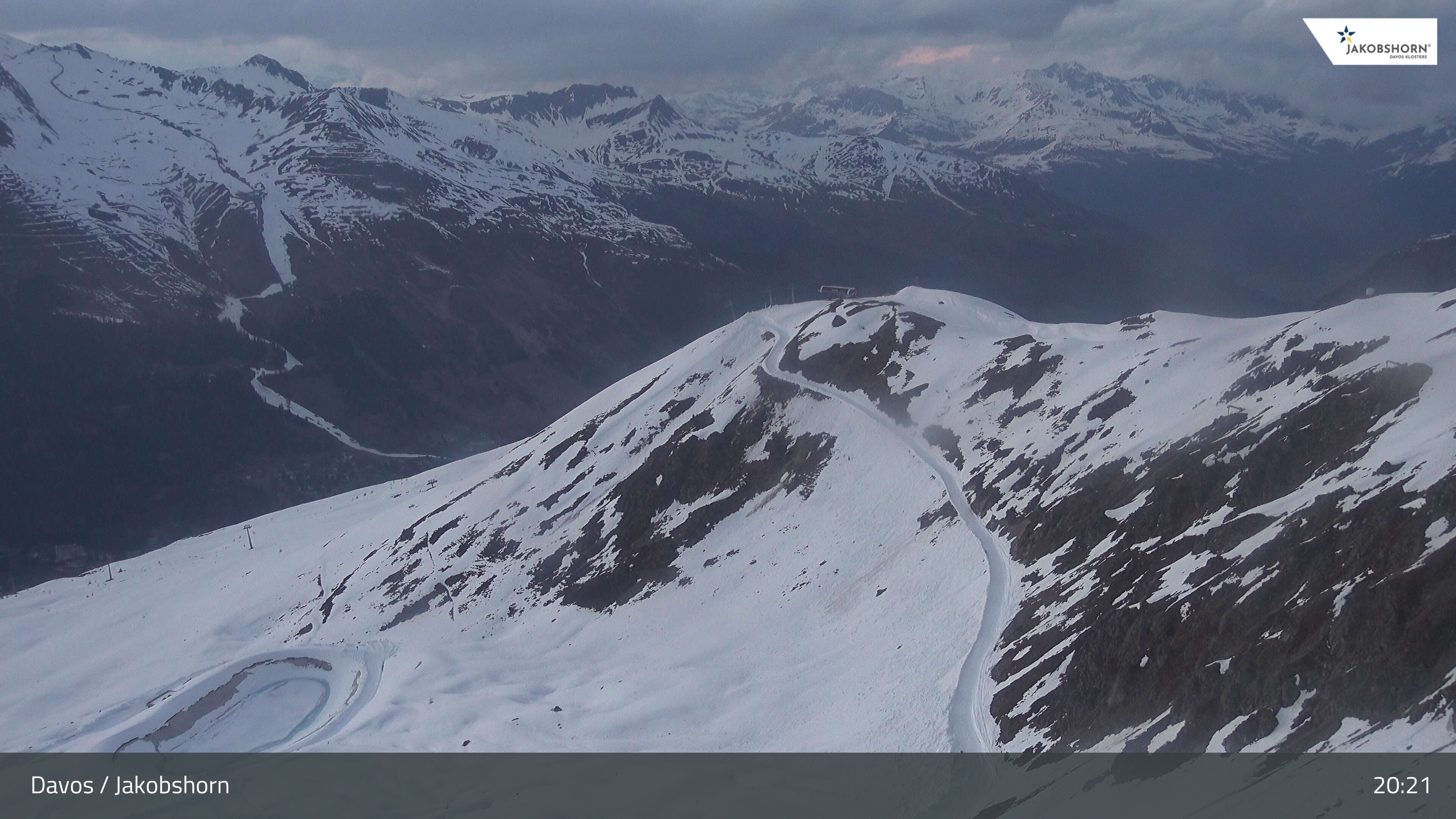 Archived image Webcam Jakobshorn - View to Brämabüel
