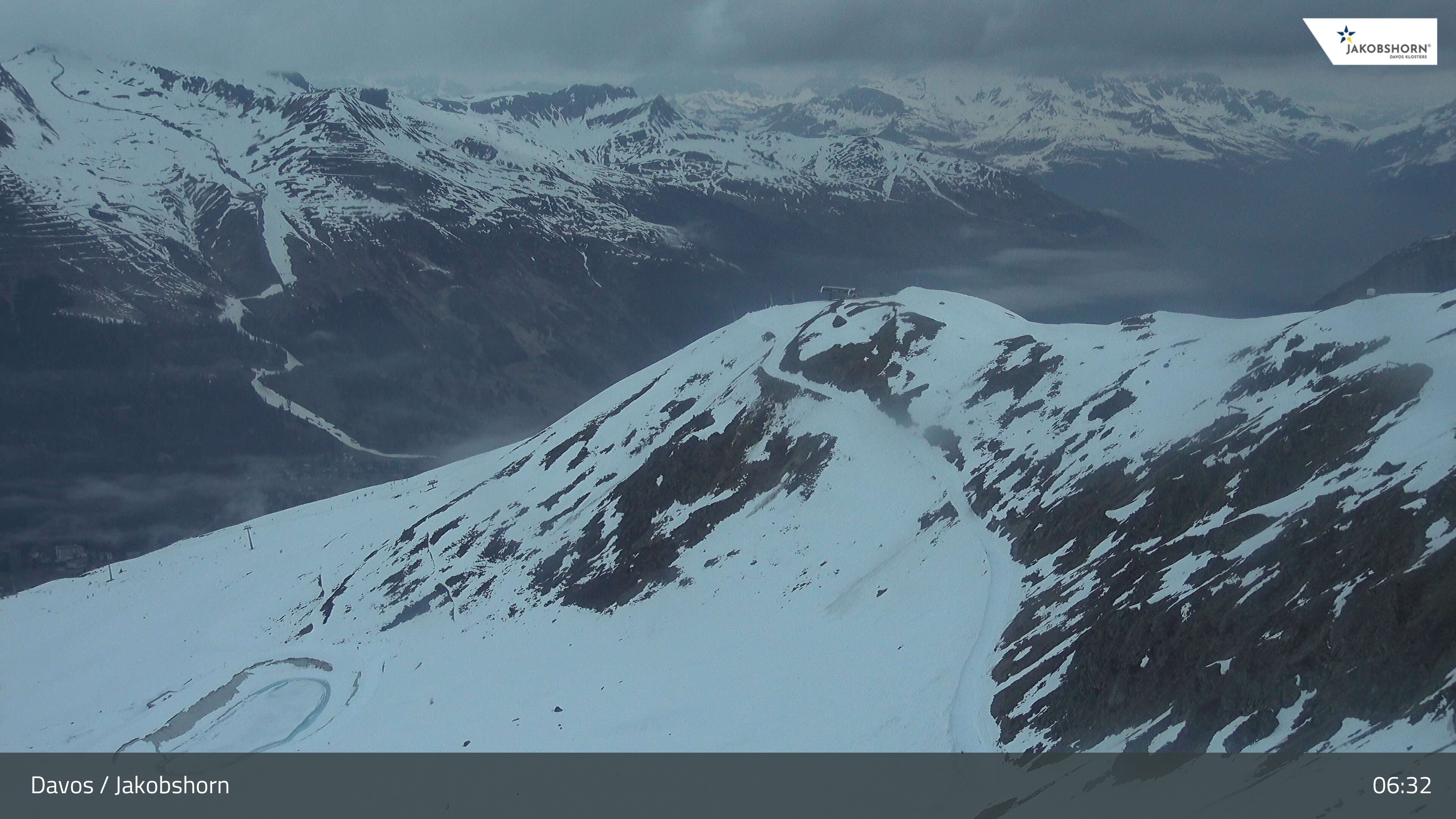 Archived image Webcam Jakobshorn - View to Brämabüel