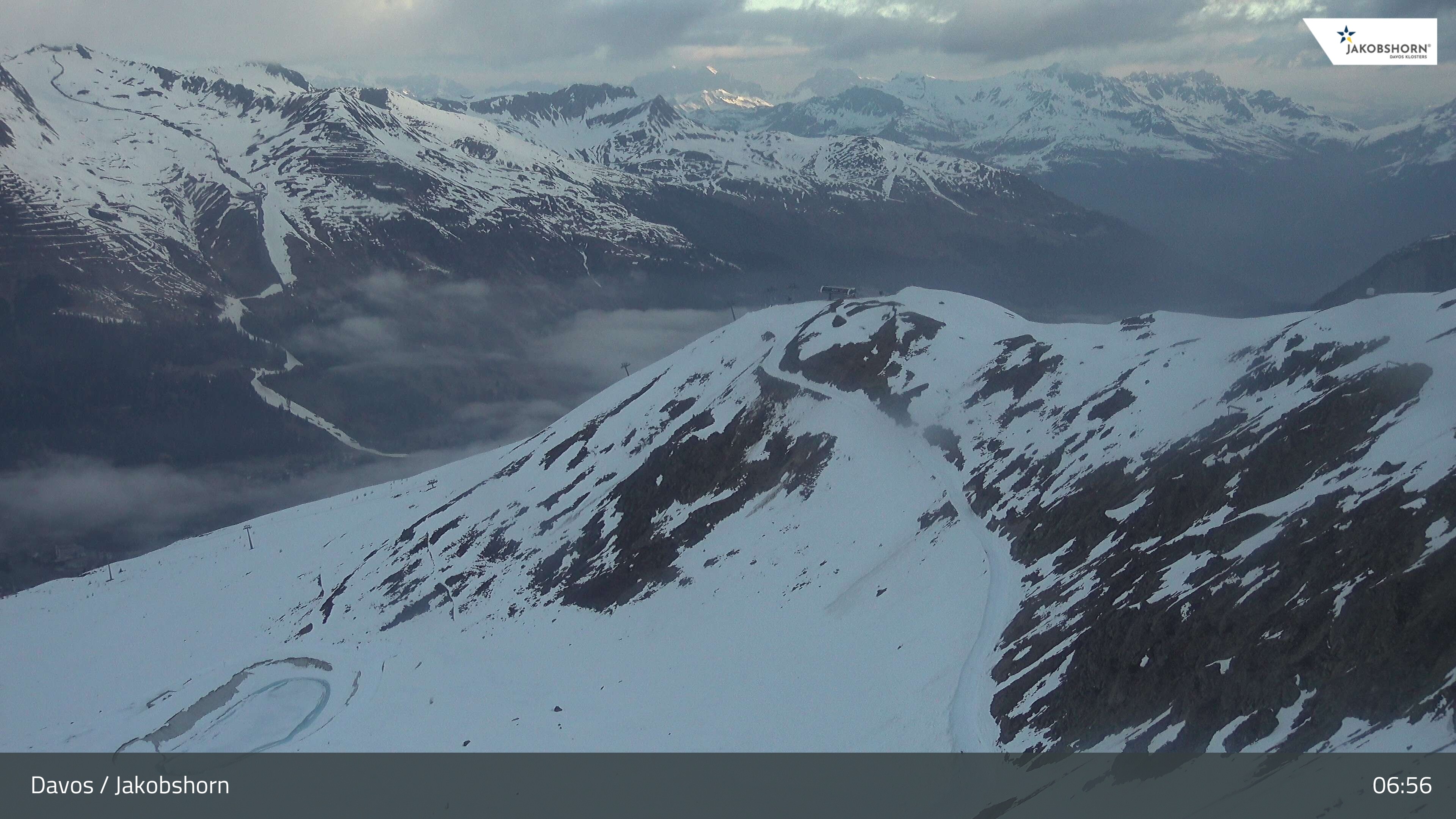 Archived image Webcam Jakobshorn - View to Brämabüel