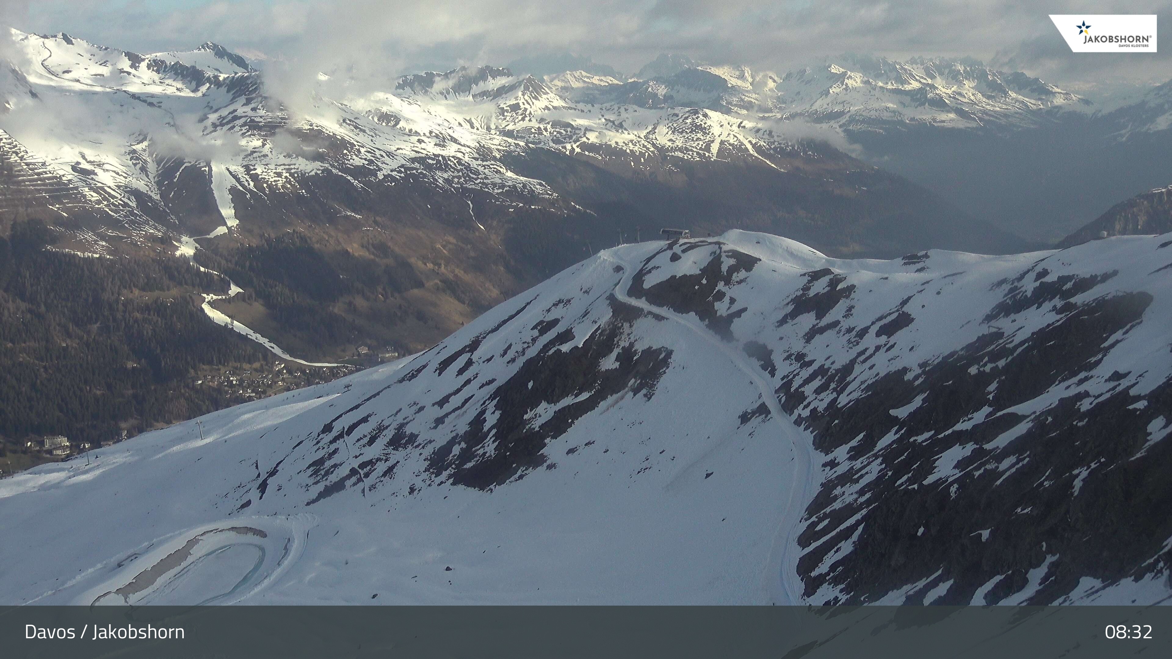 Archived image Webcam Jakobshorn - View to Brämabüel