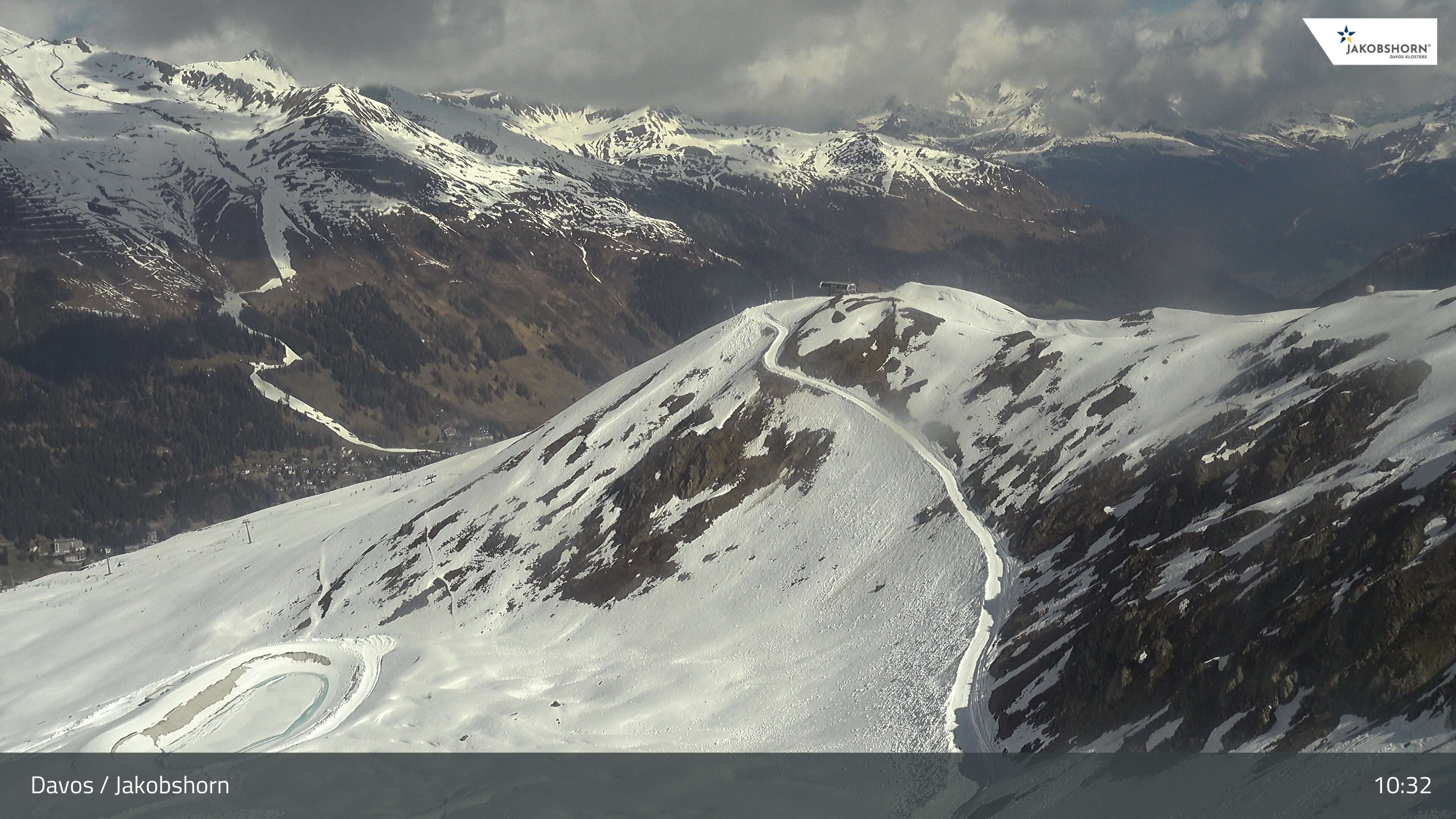 Archived image Webcam Jakobshorn - View to Brämabüel